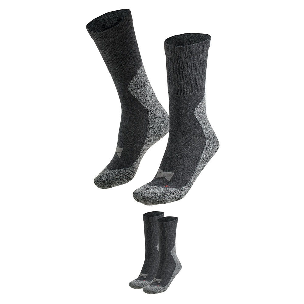 Damen Wandersocken, XTREME SOCKSWEAR, Gr. 42multi antracite, Materialmix, bestickt, Socken, Gepolsterte Unisex Wander-/ Sport- und Funktionssocken