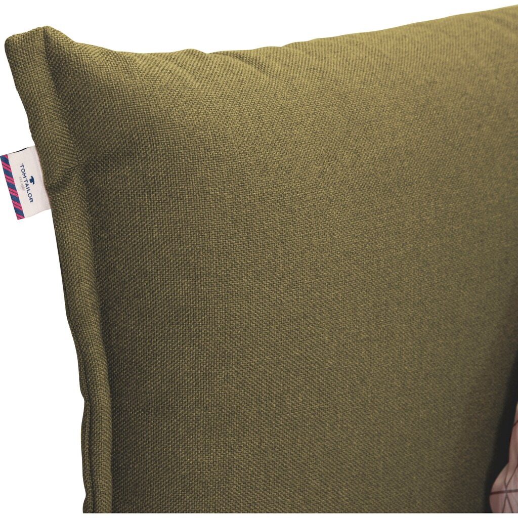 TOM TAILOR Boxspringbett »SOHO PILLOW BOX«, in Schwebeoptik, Kopfteil in Kissenform mit Knopfprint, Höhe 120 cm