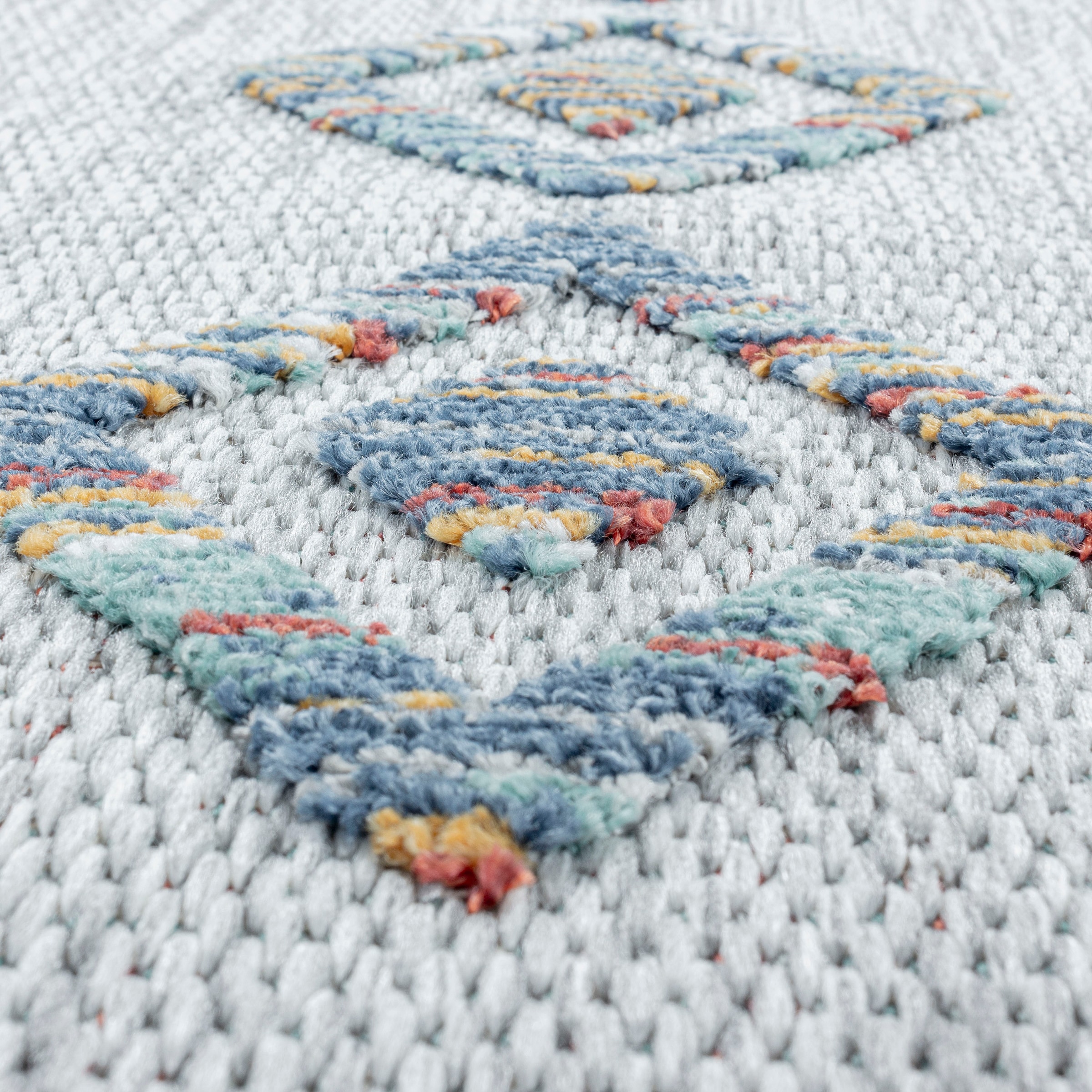 Ayyildiz Teppiche Teppich »BAHAMA 5152« rechteckig 8 mm Höhe Läufer, Flachflor mit Hoch-Tief-Struktur, In-und Outdoor geeignet