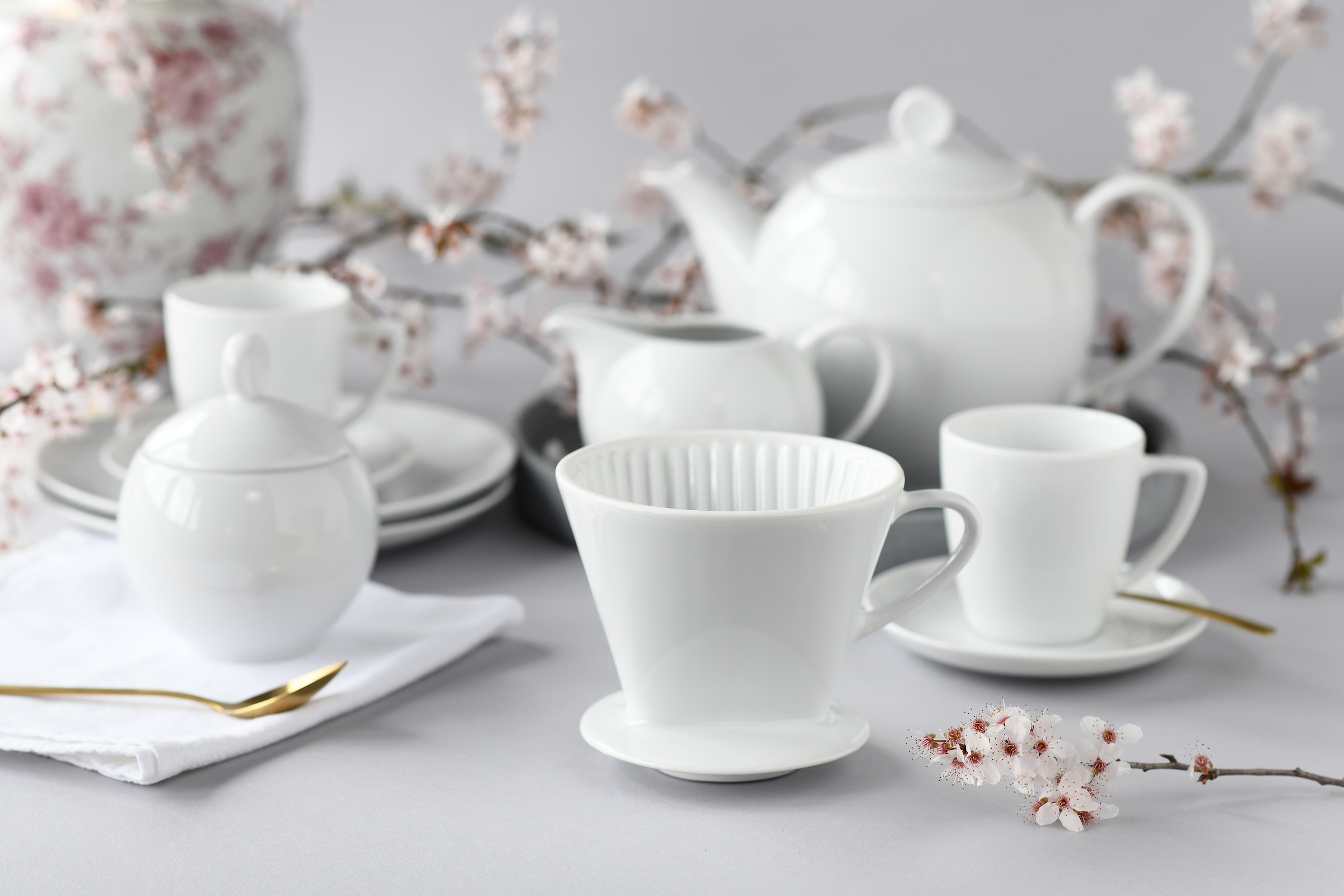 CreaTable Handfilter »Nostalgie Weiss, Kaffeefilter« Robust