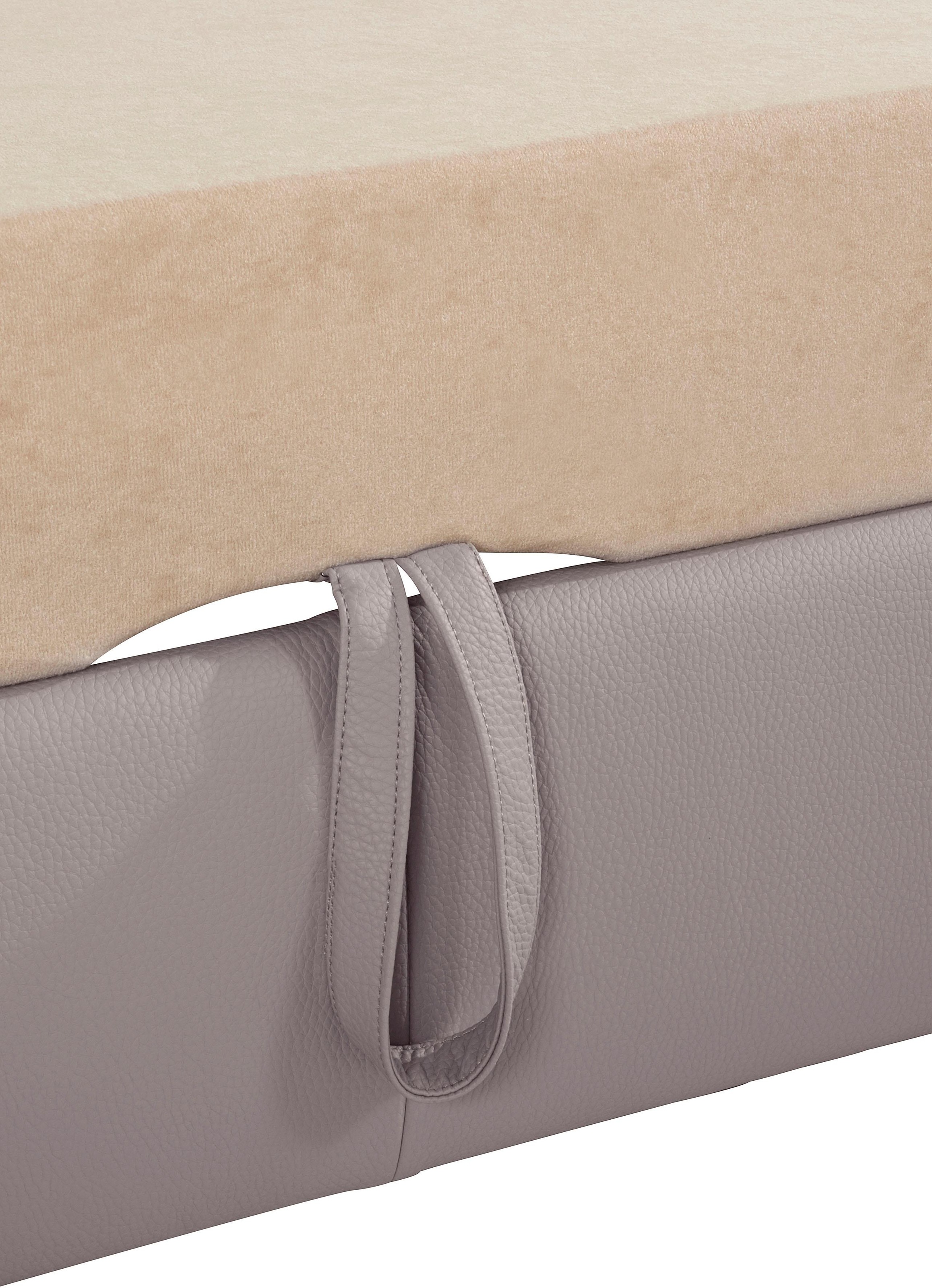 exxpo - sofa fashion Wohnlandschaft »Maretto, bequem und komfortabel, aufwendige Sitzsteppung, U-Form«, inkl. Kopfteilverstellung für mehr Sitzkomfort, wahlweise Bettfunktion