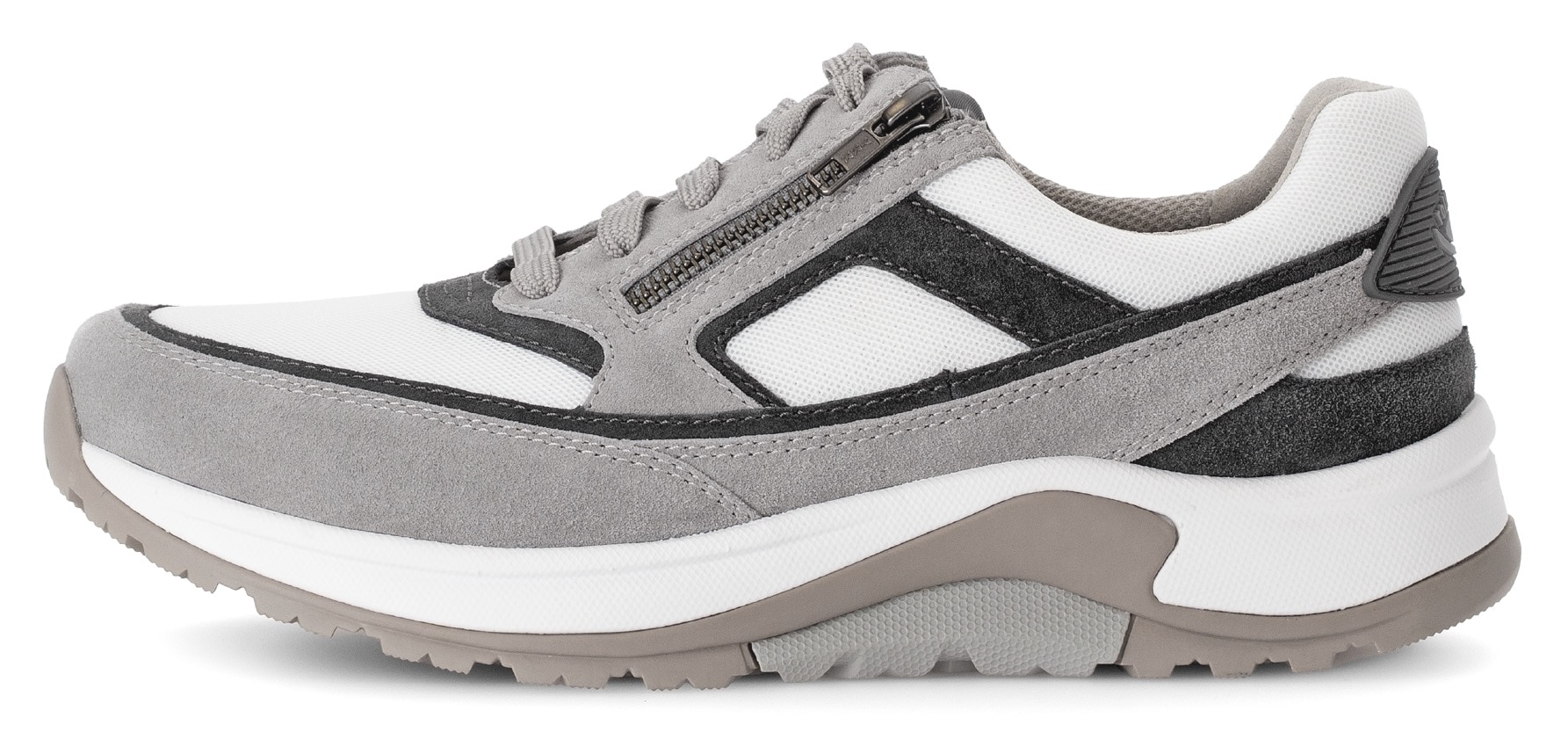 Gabor Rollingsoft Keilsneaker, Schnürschuh, Halbschuh, Freizeitschuh, Außenreißverschluss, G-Weite