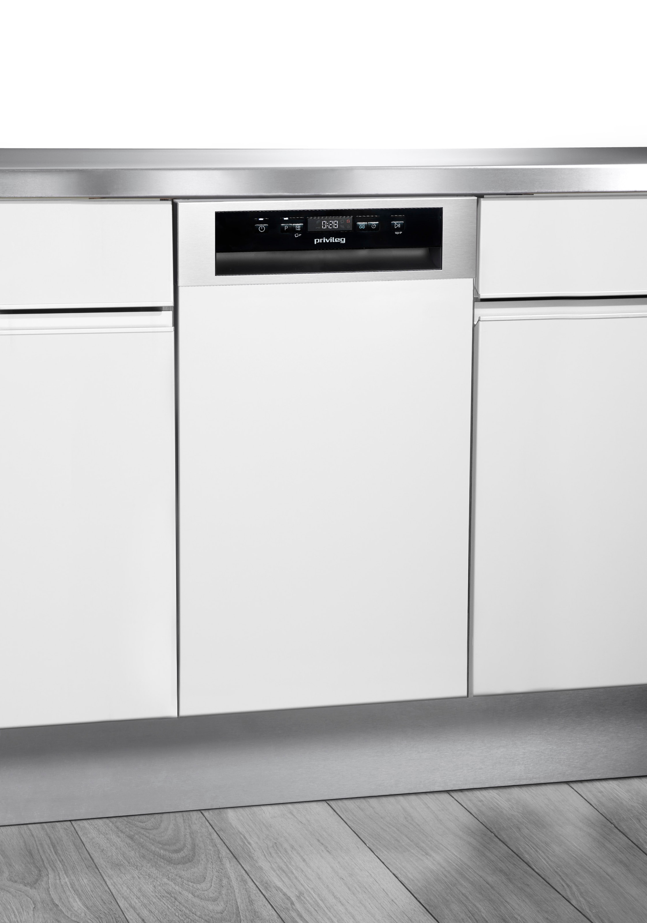 Privileg teilintegrierbarer Geschirrspüler »PV2PC10BS7A0«, 10 Maßgedecke, Auto Door - automatisches Türöffnungssystem (abschaltbar)