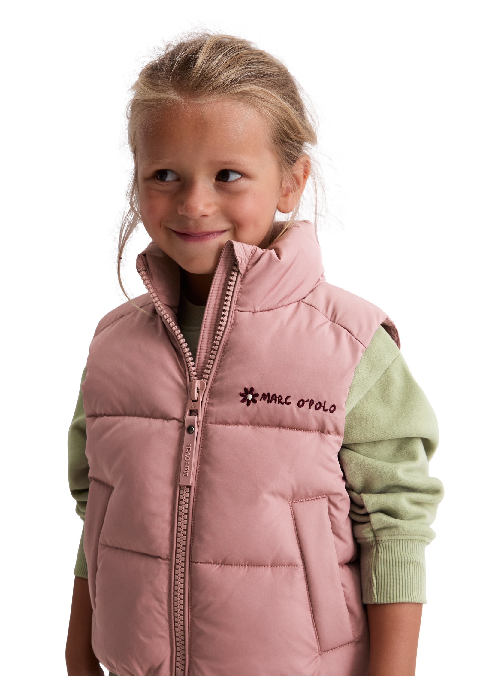 Marc O'Polo Outdoorjacke »aus recyceltem Polyester«, ohne Kapuze