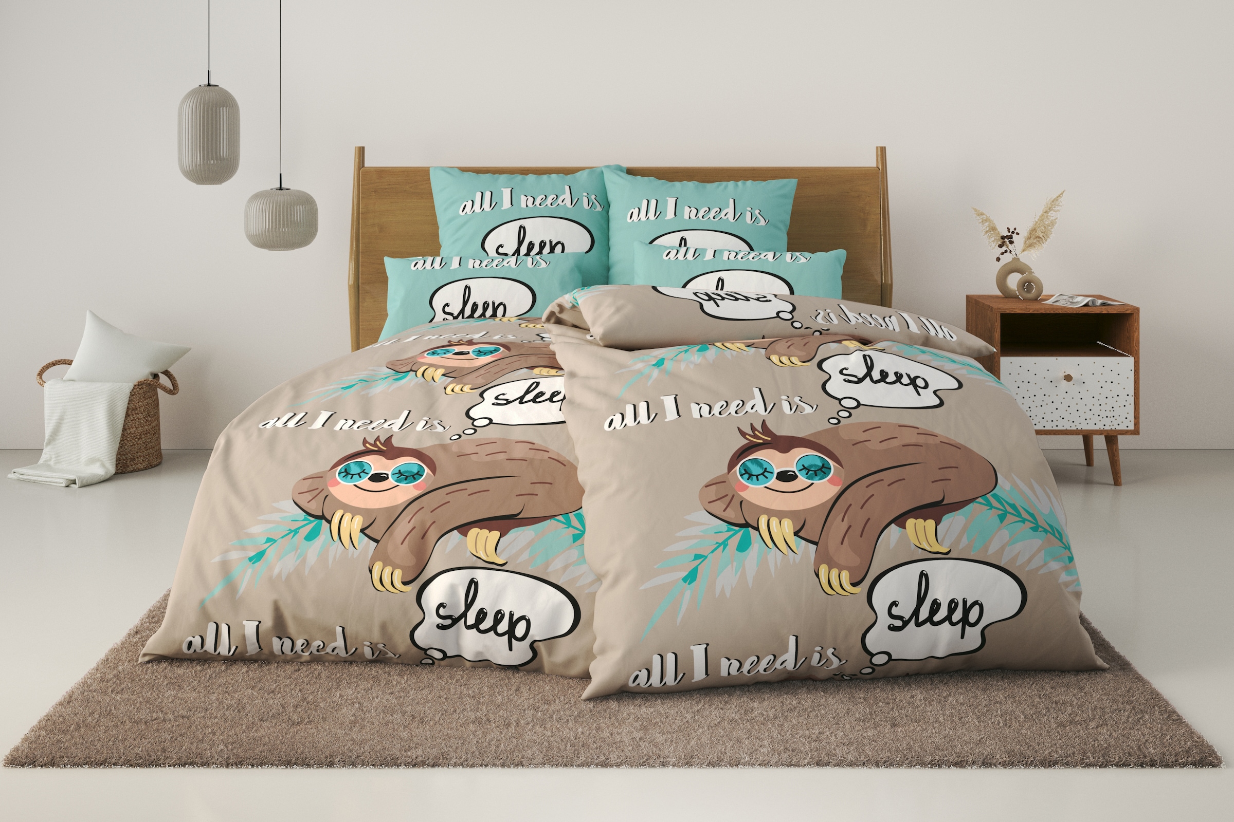 my home Bettwäsche "Physalis" 2 tlg. in Gr. 135x200 oder 155x220 cm, 100% B günstig online kaufen