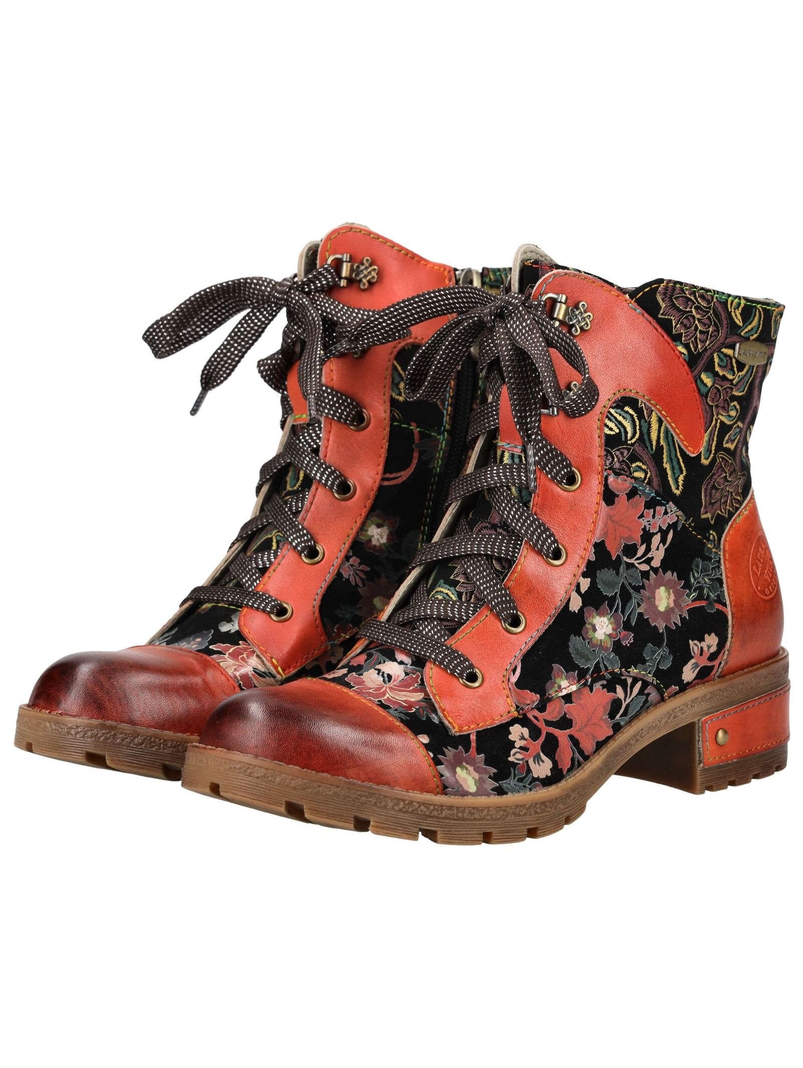 LAURA VITA Schnürstiefelette »LAURA VITA Stiefelette Leder/Textil«