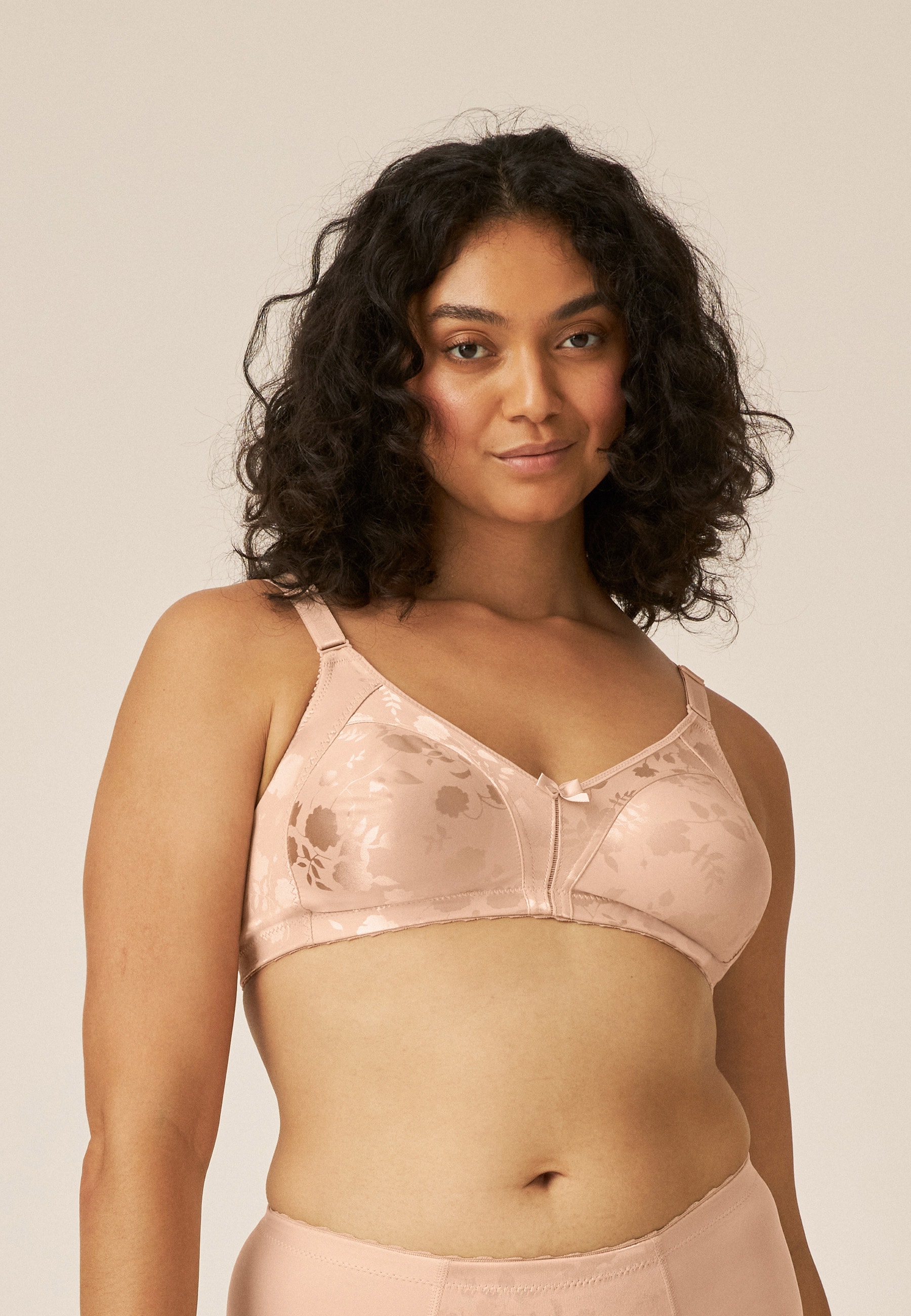 Naturana Minimizer-BH "Minimizer" 1 Shaping-Effekt, breite Träger, feminin, bügellos, Satin, Blumenmuster