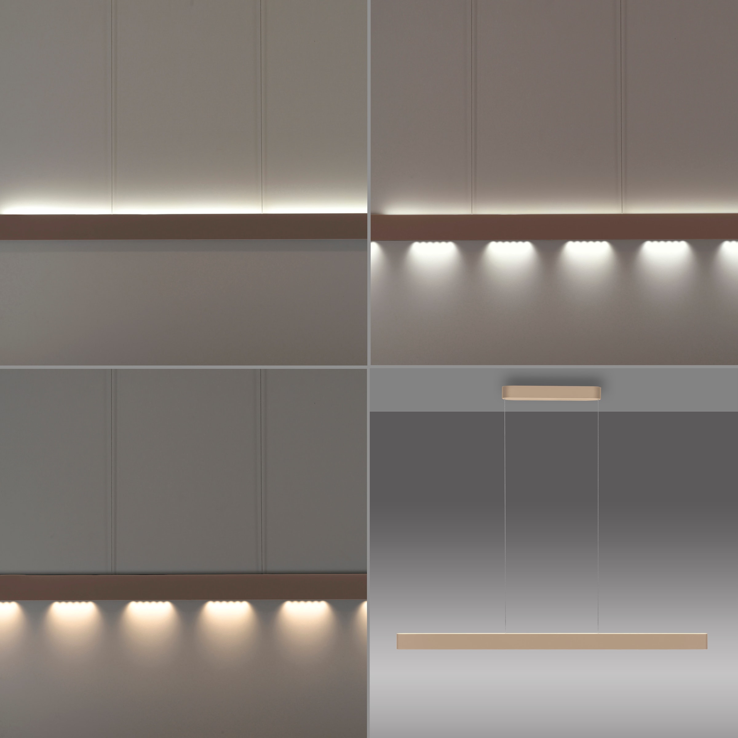 Neuhaus Q DESIGN CONTROL LIGHTS LED Pendelleuchte »Q-STRETTO« LED-Board 1 Stk. warmweiß - kaltweiß