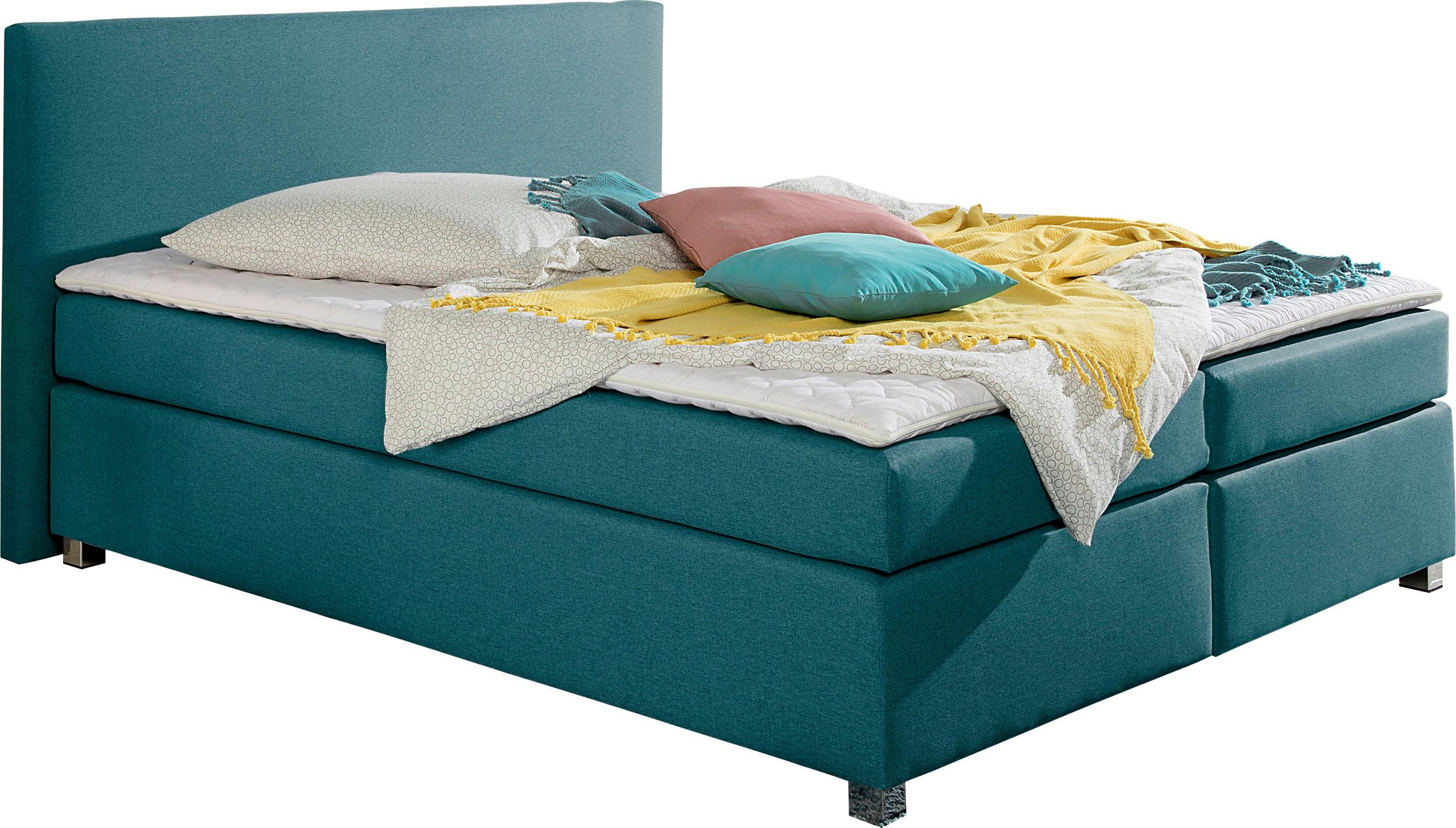 Home affaire Boxspringbett "Eliana" inkl. Topper, in 4 Breiten, 3 Matratzen günstig online kaufen