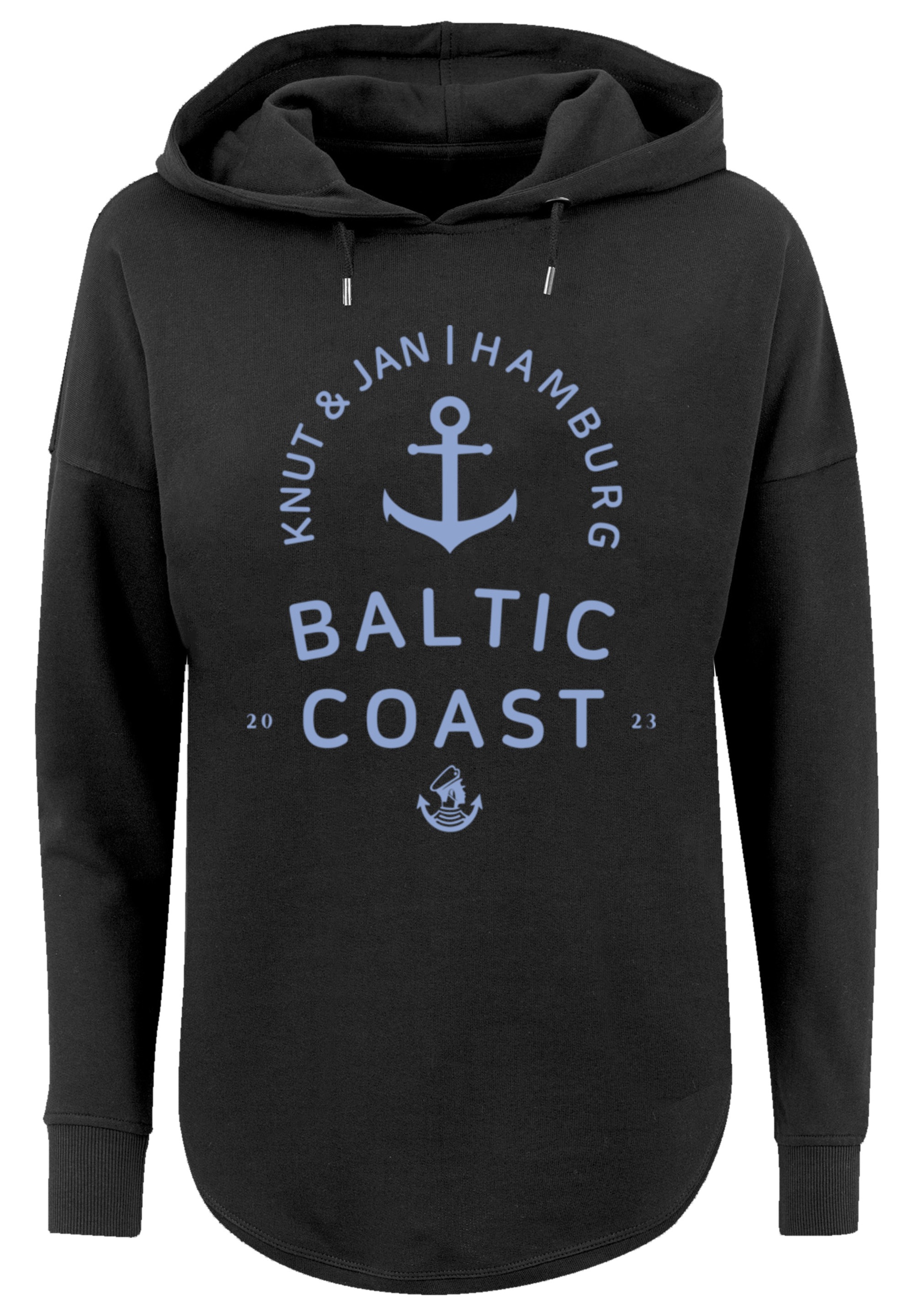 F4NT4STIC Kapuzenpullover »Ostsee Logo Knut & Jan Hamburg«, Print