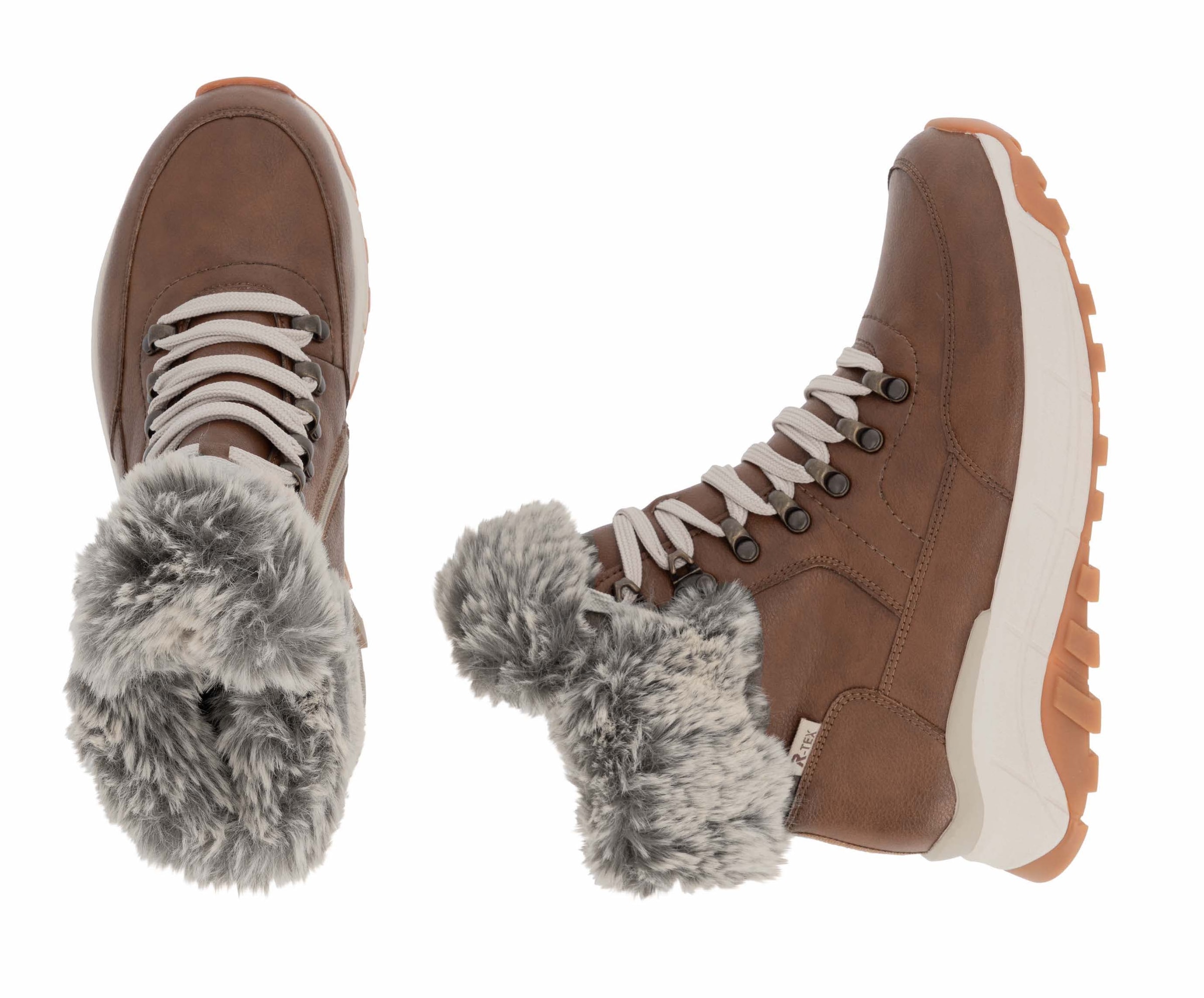 Rieker EVOLUTION Winterboots, Hightop Sneaker, Schnürboots, Winterschuh mit Lammwollfutter