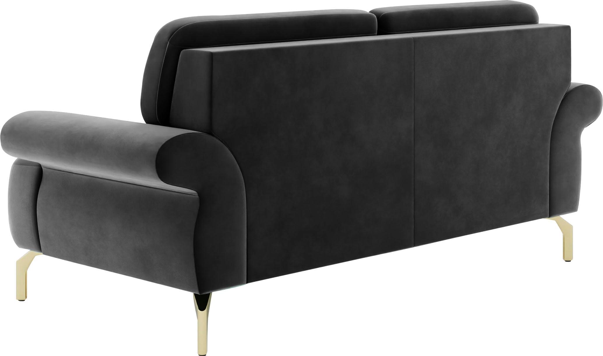 sit&more 2-Sitzer »Orient 1«, inkl. 2 Zierkissen mit Strass-Stein, goldfarbene Metallfüße