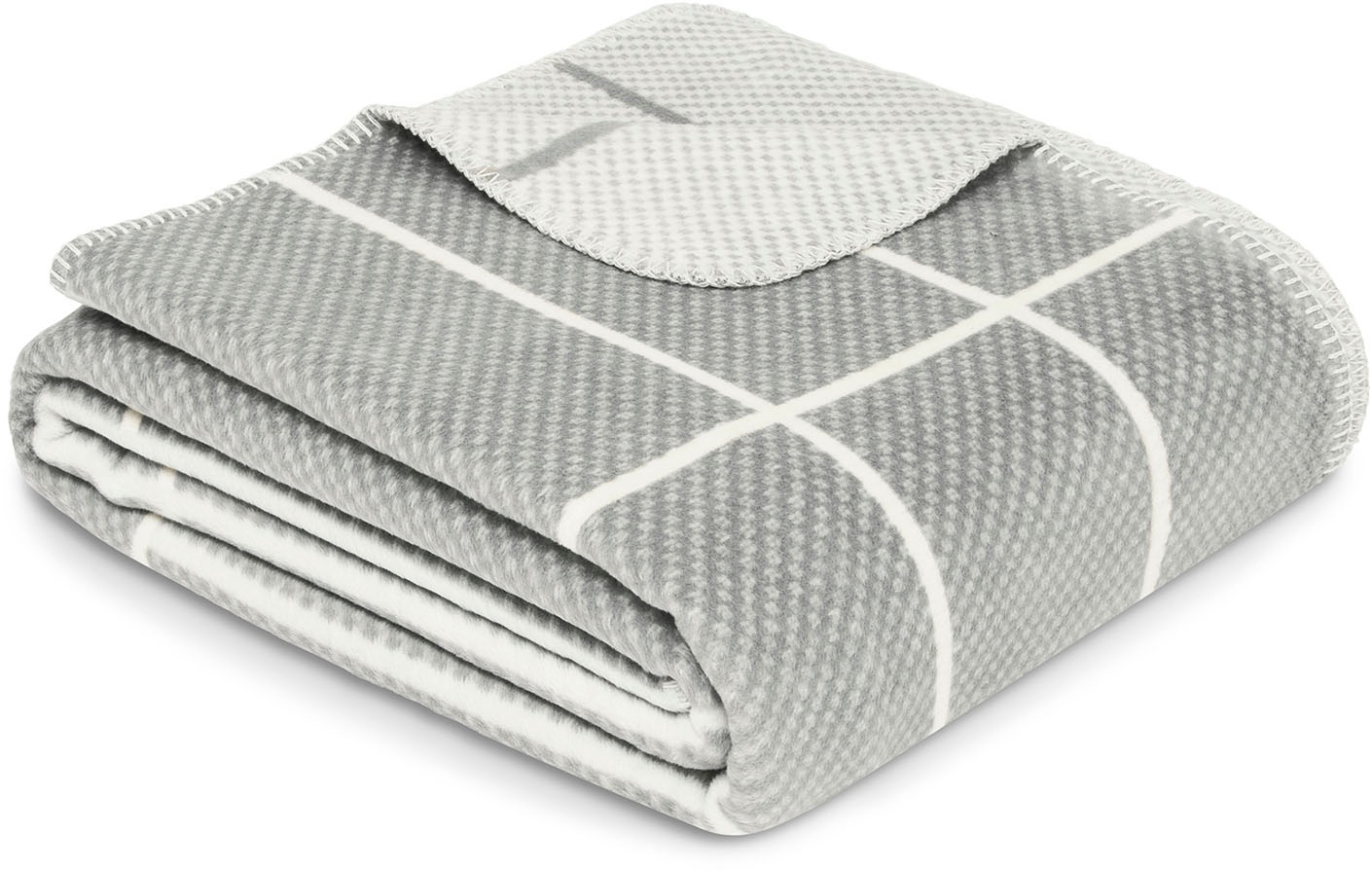 IBENA Wohndecke "Wohndecke Sanremo" im modernen Gitterdesign günstig online kaufen