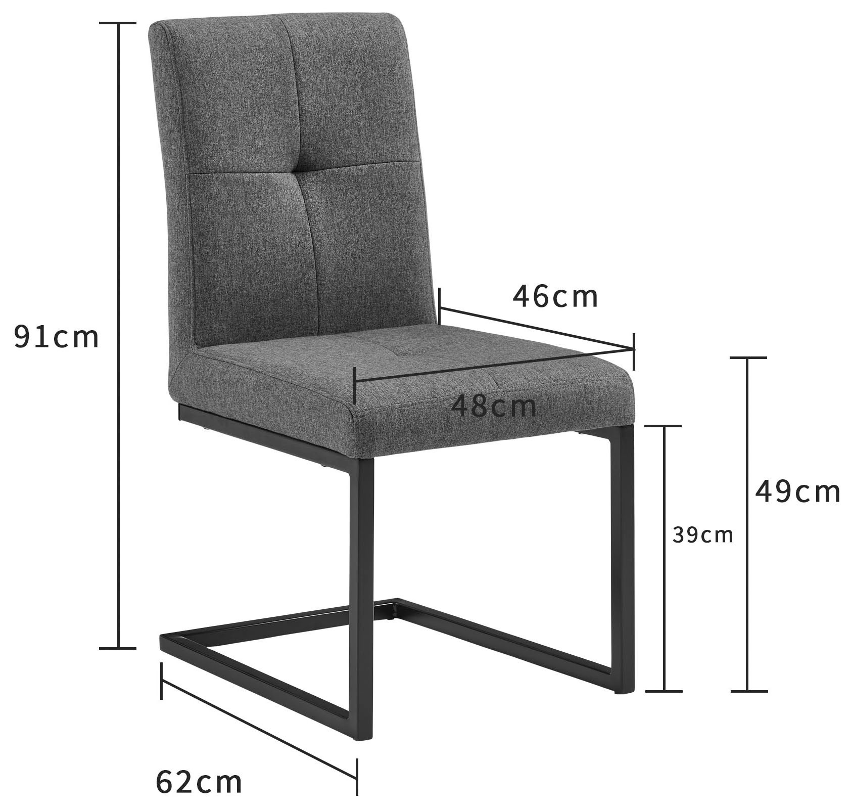 OTTO home Essgruppe »Geranie« Set, 4 tlg. in Eichenoptik mit schwarzem Säulengestell