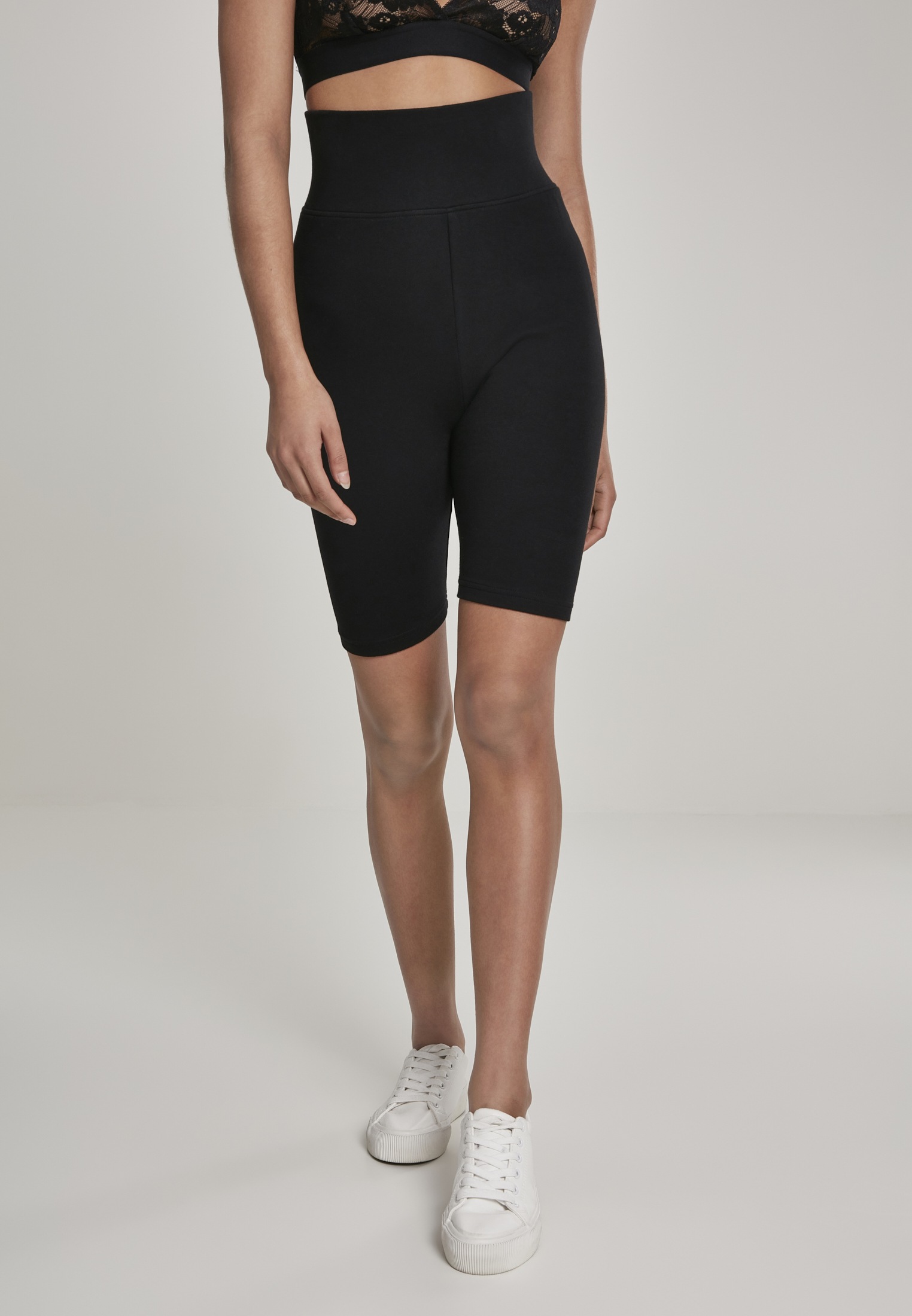 URBAN CLASSICS Stoffhose »Damen Ladies High Waist Cycle Shorts 2-Pack«, (1  tlg.) kaufen | BAUR