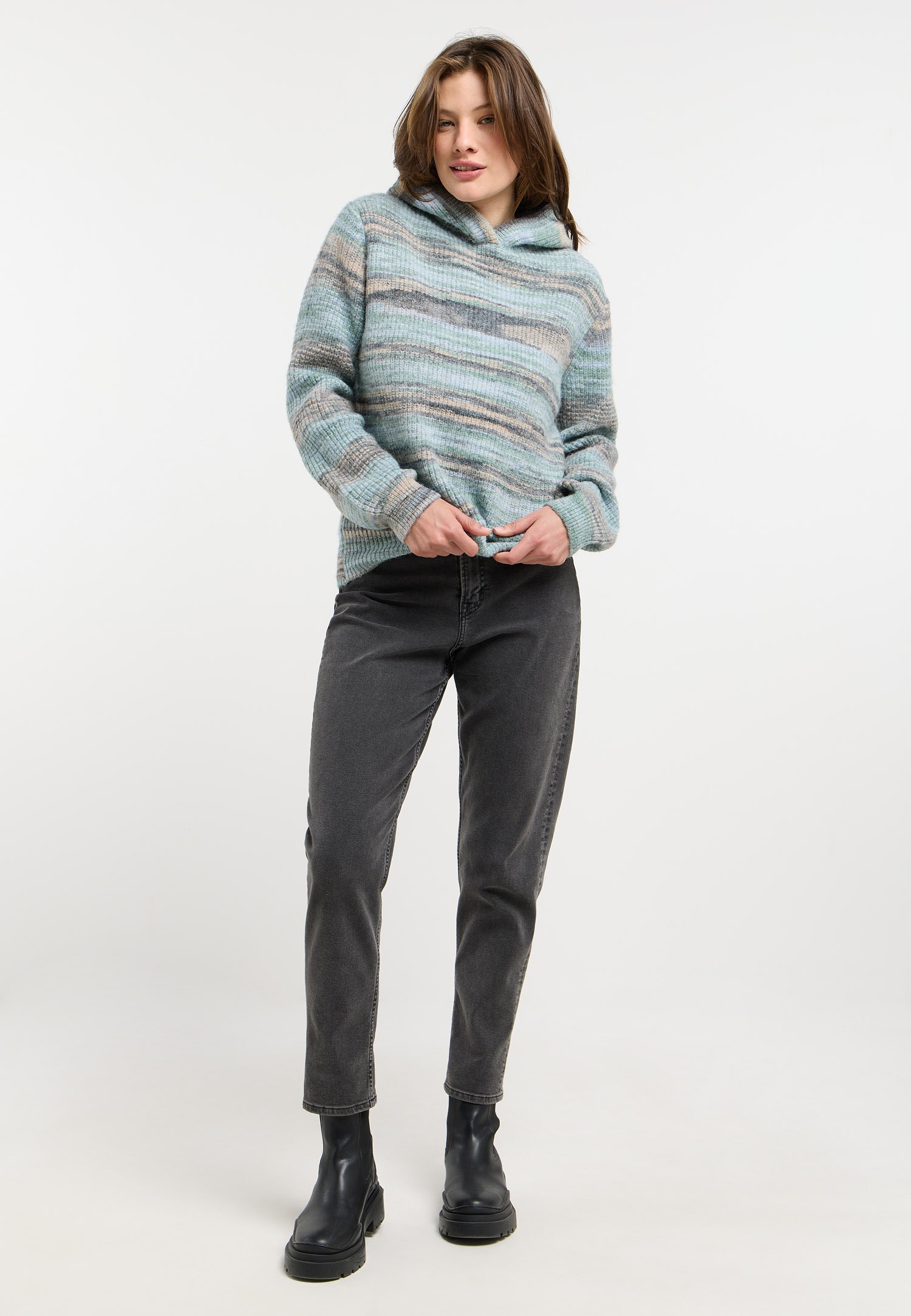 Ragwear Kapuzenpullover »OFINA« pflegeleichter Materialmix, mit Kapuze