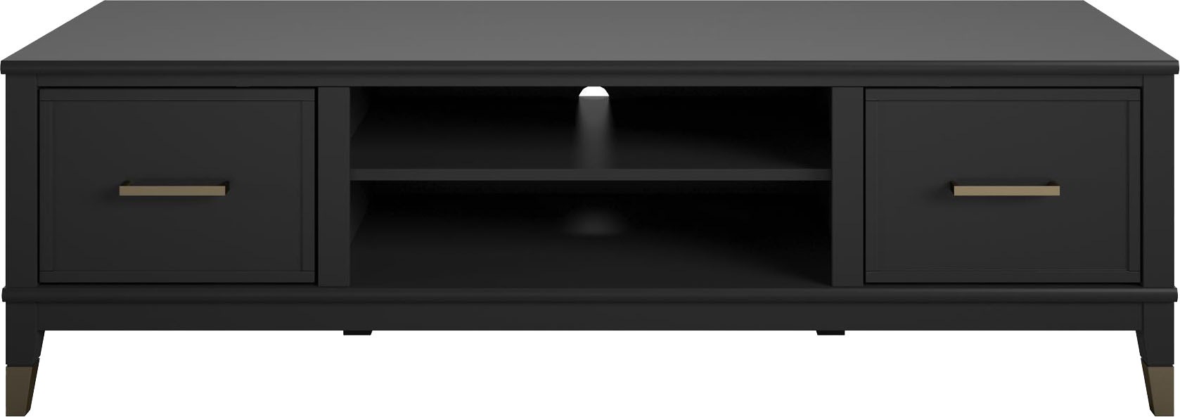 Thumbnail - CosmoLiving by Cosmopolitan Lowboard "Westerleigh" Kommode mit 3 x Kabeldurchführungen, MDF, Breite 152 cm