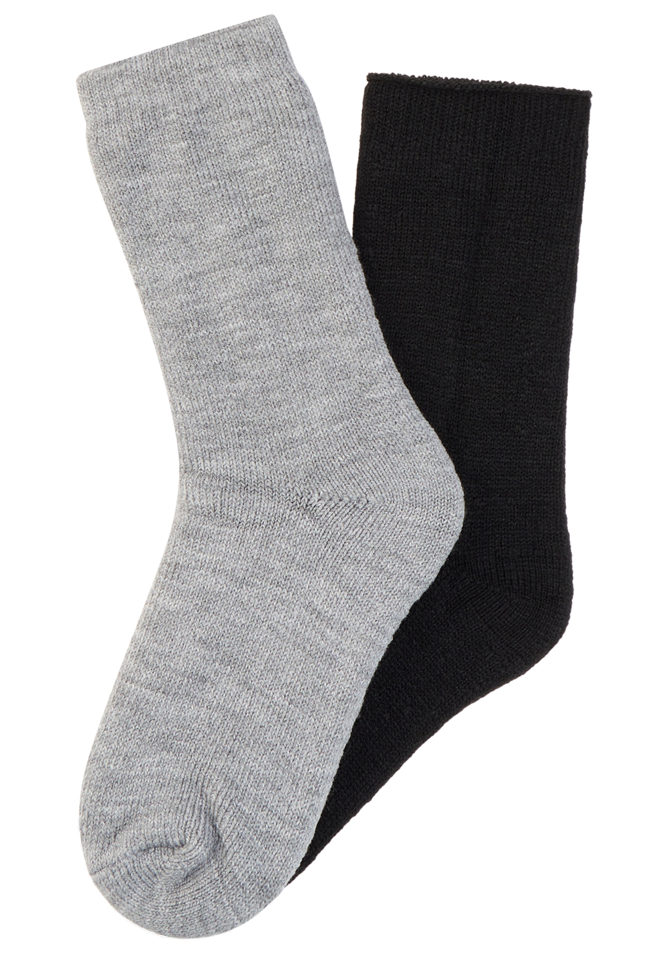 Heatkeeper Socken 2 Stk. tlg. Doppelpack gefütterte Wintersocken in schwarz günstig online kaufen