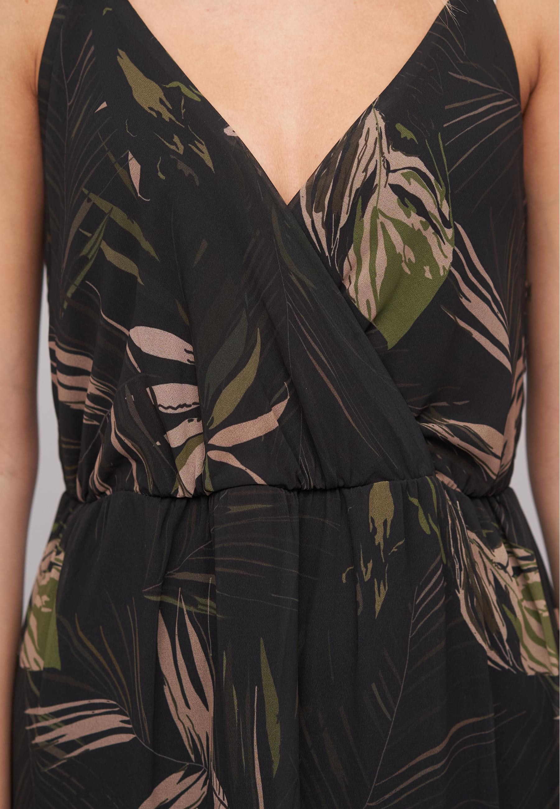 CLOUD 5IVE Shirtkleid »CLOUD 5IVE 2-Layered Maxi-Dress Tropical Print« 1 Stk. tlg.