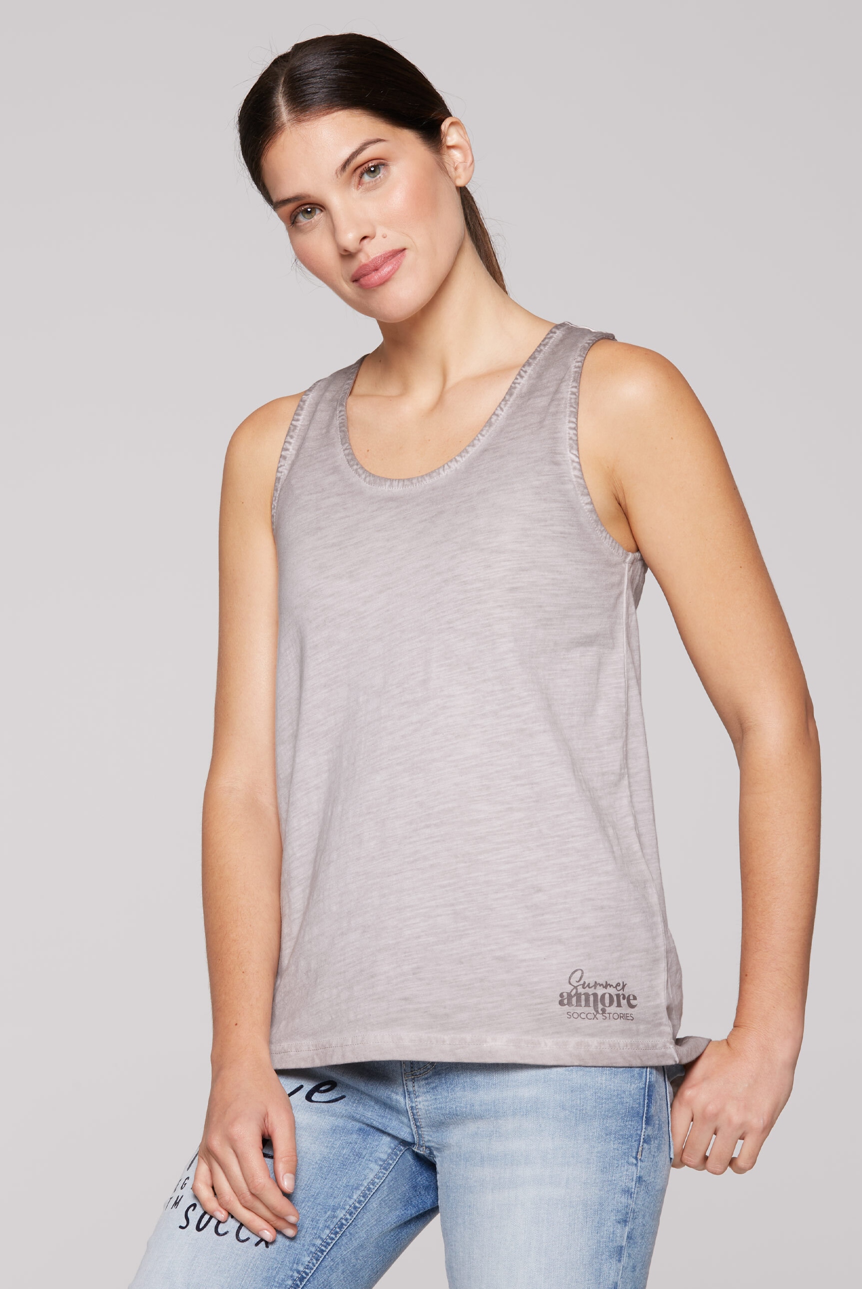 SOCCX Tanktop, aus Baumwolle günstig online kaufen