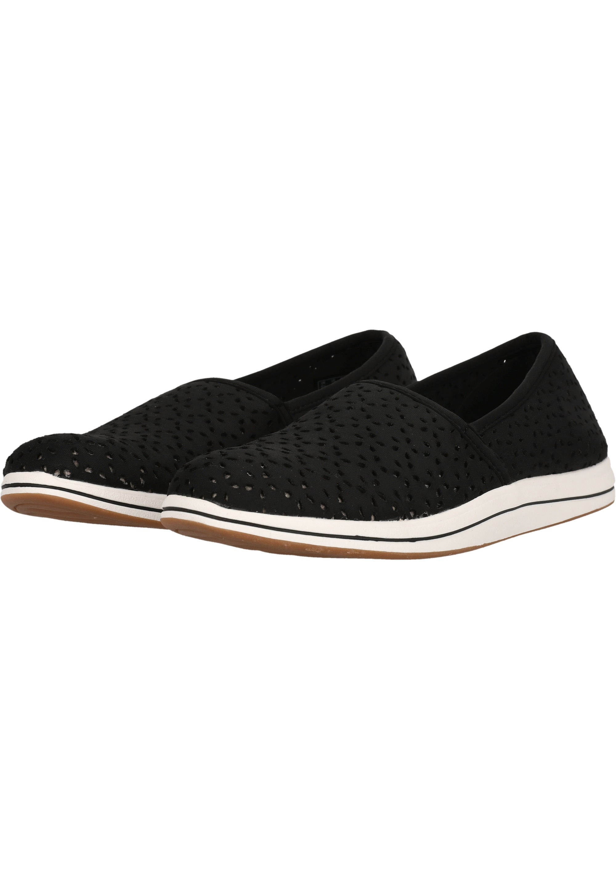 Clarks Slipper »Brinkley«, im luftigen, perforierten Design