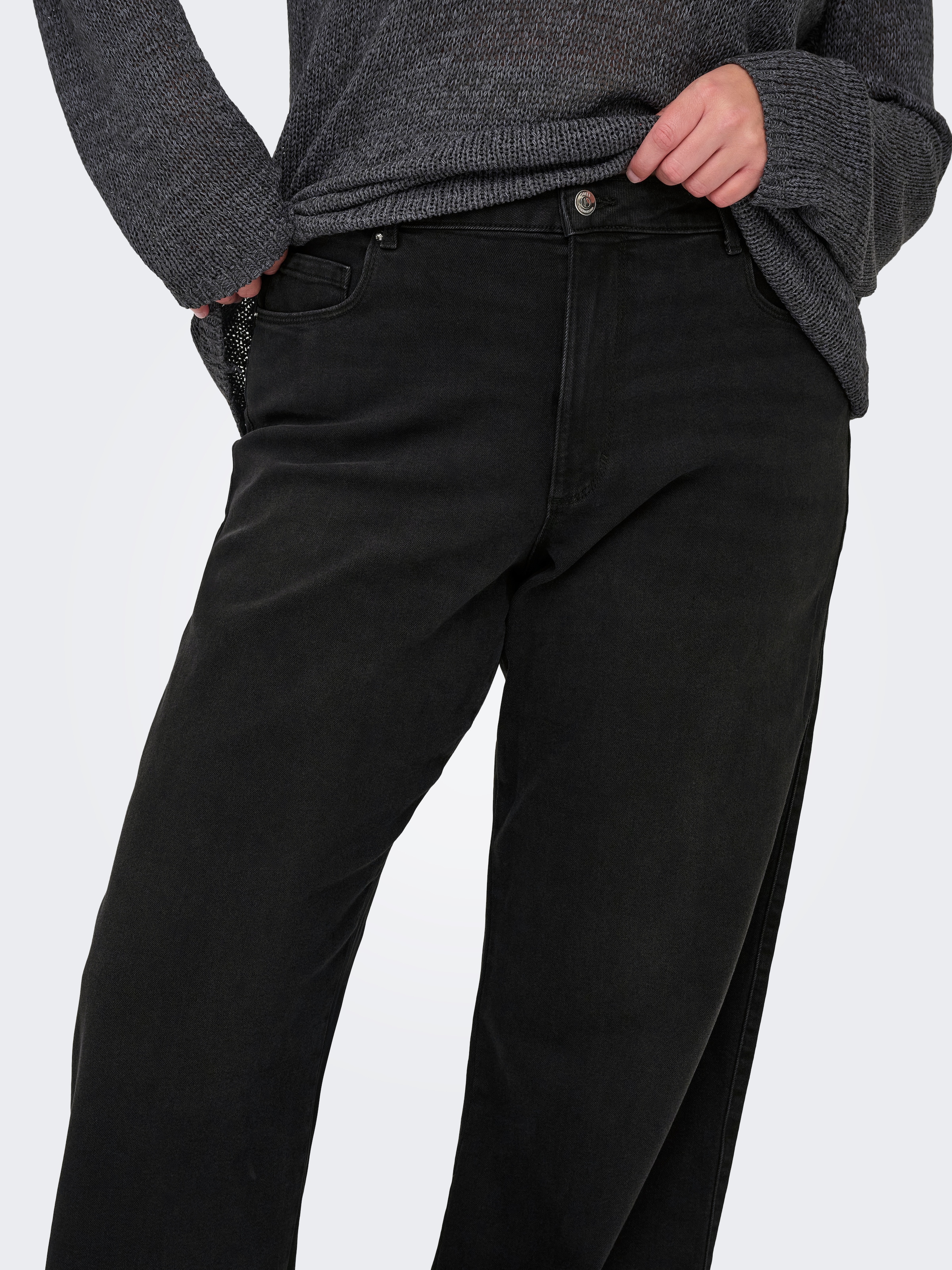 ONLY CARMAKOMA High-waist-Jeans »CARSNOW HW WIDE DNM JEANS PIM WB«