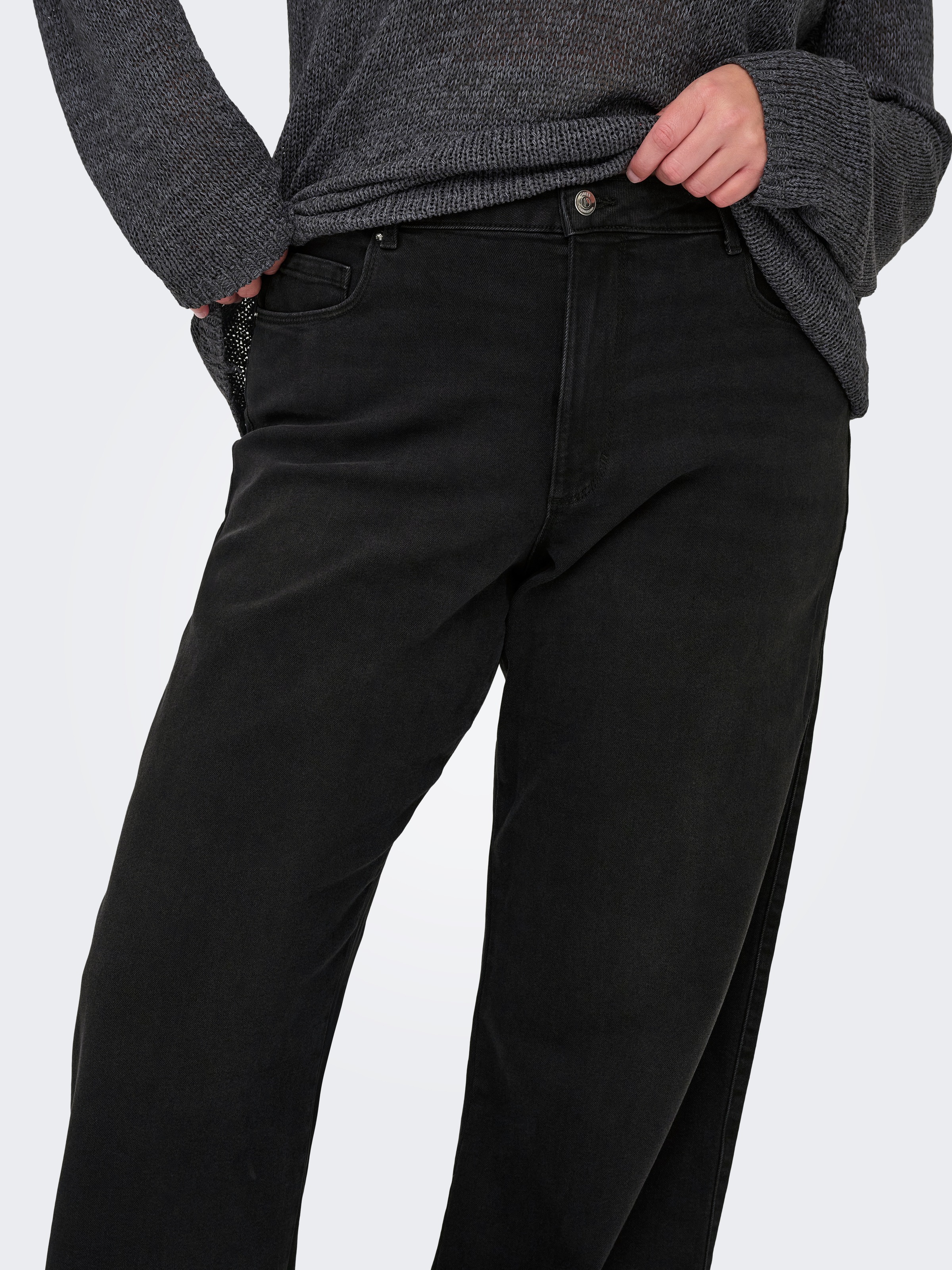 ONLY CARMAKOMA High-waist-Jeans "CARSNOW HW WIDE DNM JEANS PIM WB" günstig online kaufen