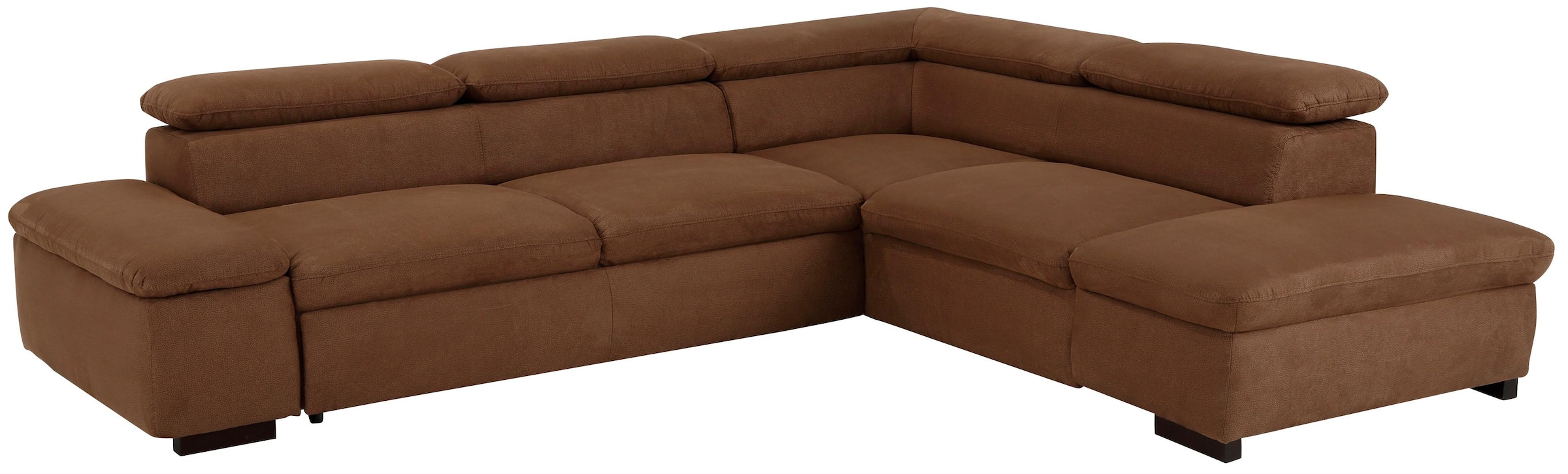 Home affaire Ecksofa »Alberto L-Form«, mit Kopfteilverstellung, wahlweise mit Bettfunktion