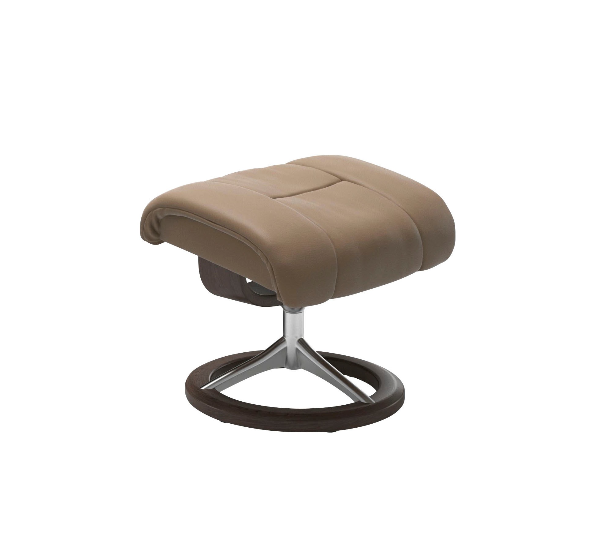 Thumbnail - Stressless Relaxsessel "Reno" Set, Relaxsessel mit Hocker, mit Hocker, mit Signature Base, Größe S, M & L, Gestell Wenge