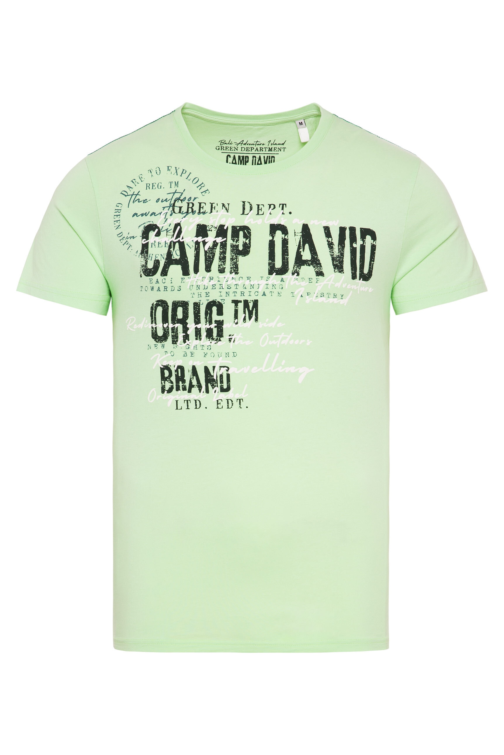 CAMP DAVID Rundhalsshirt, aus Baumwolle