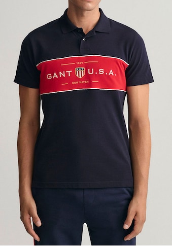 Gant Poloshirt »D1. Banner Shield SS Rugger«, mit GANT-Stickerei auf Brusthöhe kaufen