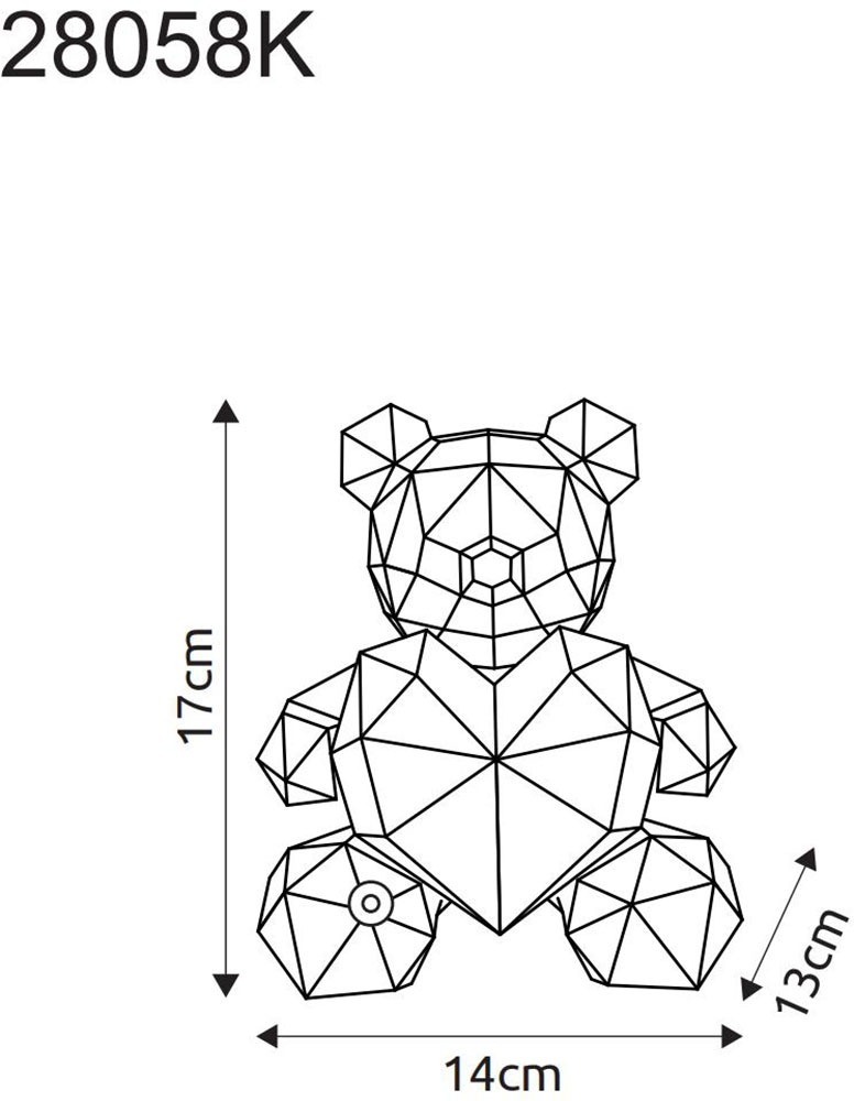 GLOBO LIGHTING Tischleuchte »BRONDAR« LED-Modul 1 Stk. Warmweiß Tischlampe Nachttischlampe Deko-Tischleuchte Schlafzimmer