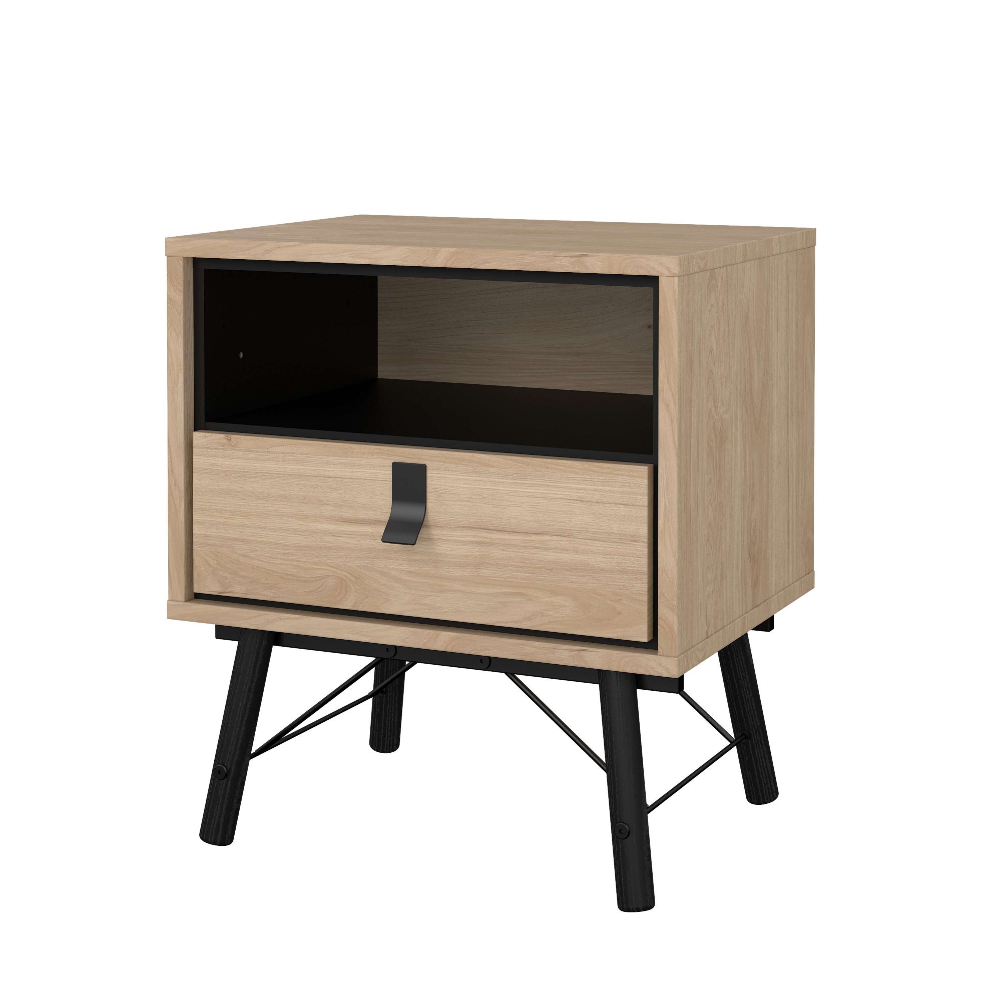 andas Nachttisch »RY«, Breite/Höhe 53/60 cm, 1 offenes Fach, 1 Schublade