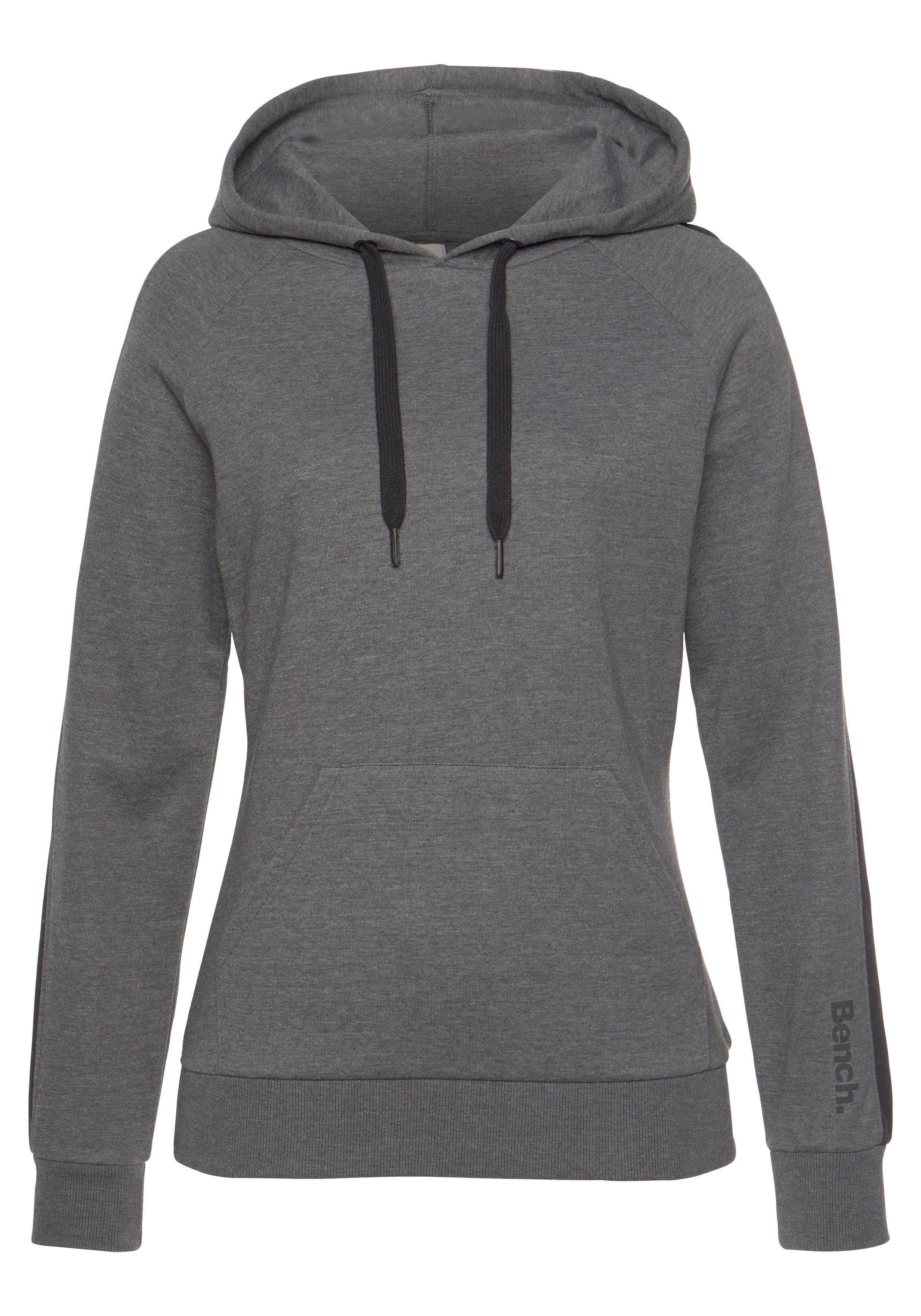 Bench. Loungewear Kapuzensweatshirt, mit Seitenstreifen und Kängurutasche, günstig online kaufen