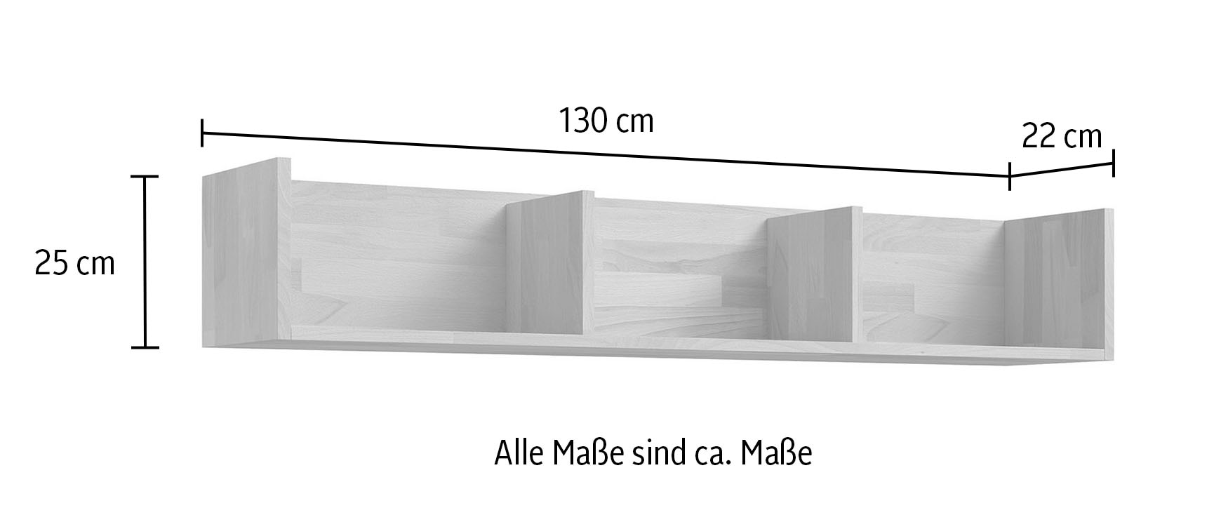 Home affaire Wandregal »Logo«, passt in verscheidene Einrichtungsstile