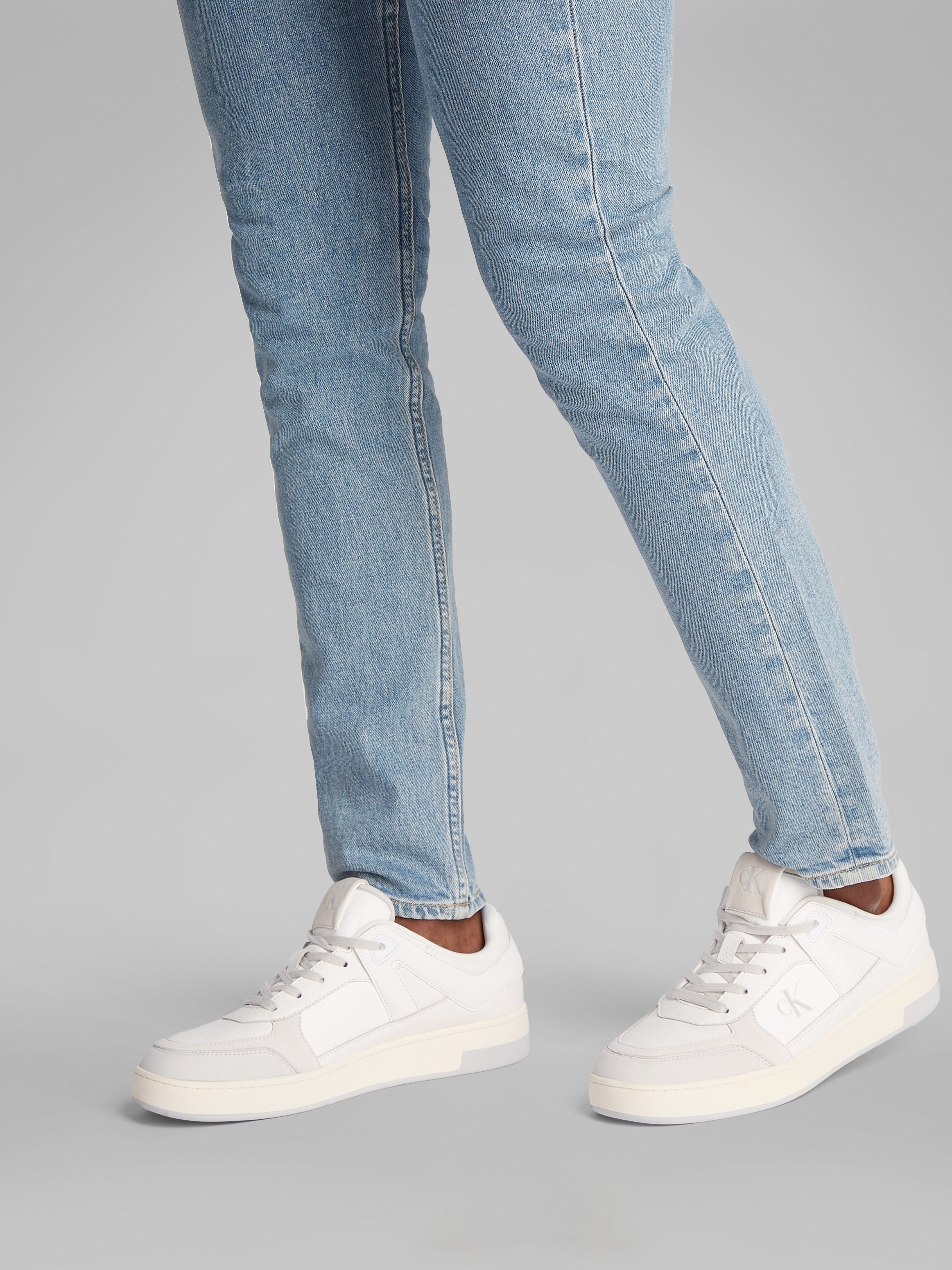 Calvin Klein Jeans Sneaker "BASKET CUP LOW LACEUP LTH MIX", Basket-Sneaker, günstig online kaufen