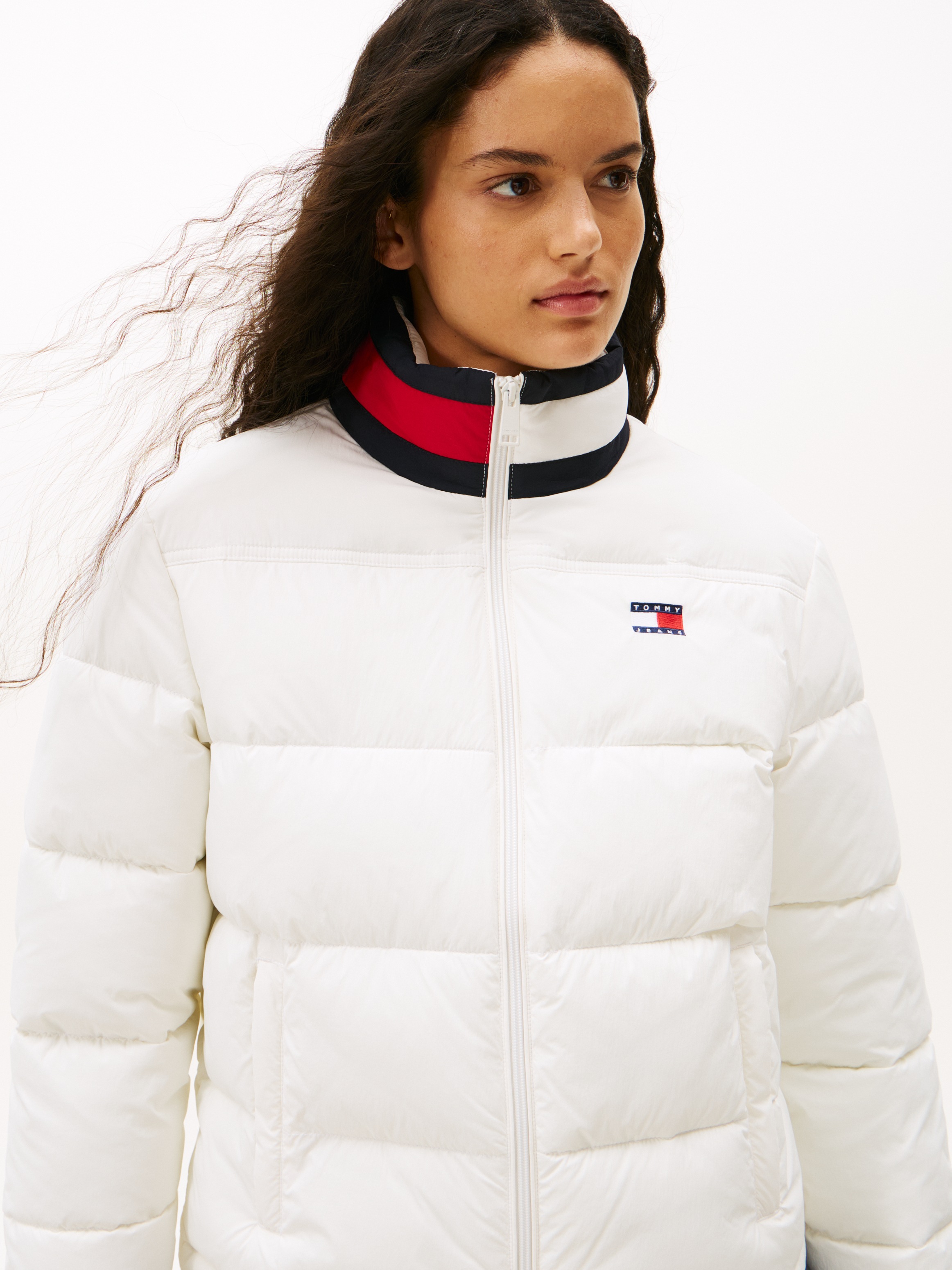 Tommy Jeans Steppjacke "TJW ESS PUFFER FLAG JACKET EXT" günstig online kaufen