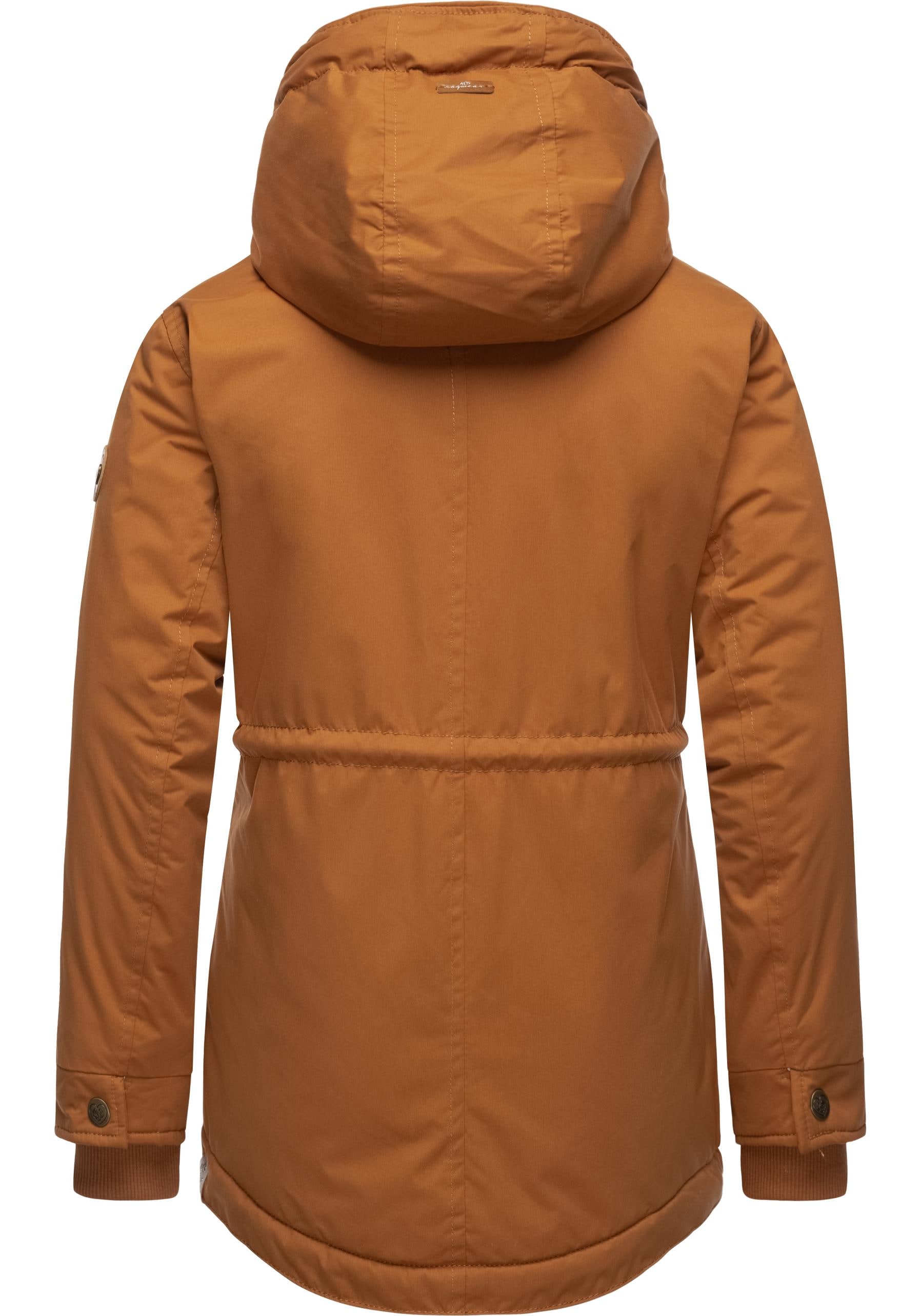 Ragwear Winterjacke »Layra«, mit Kapuze, Jacke mit flauschig warmem Teddyfell-Innenfutter