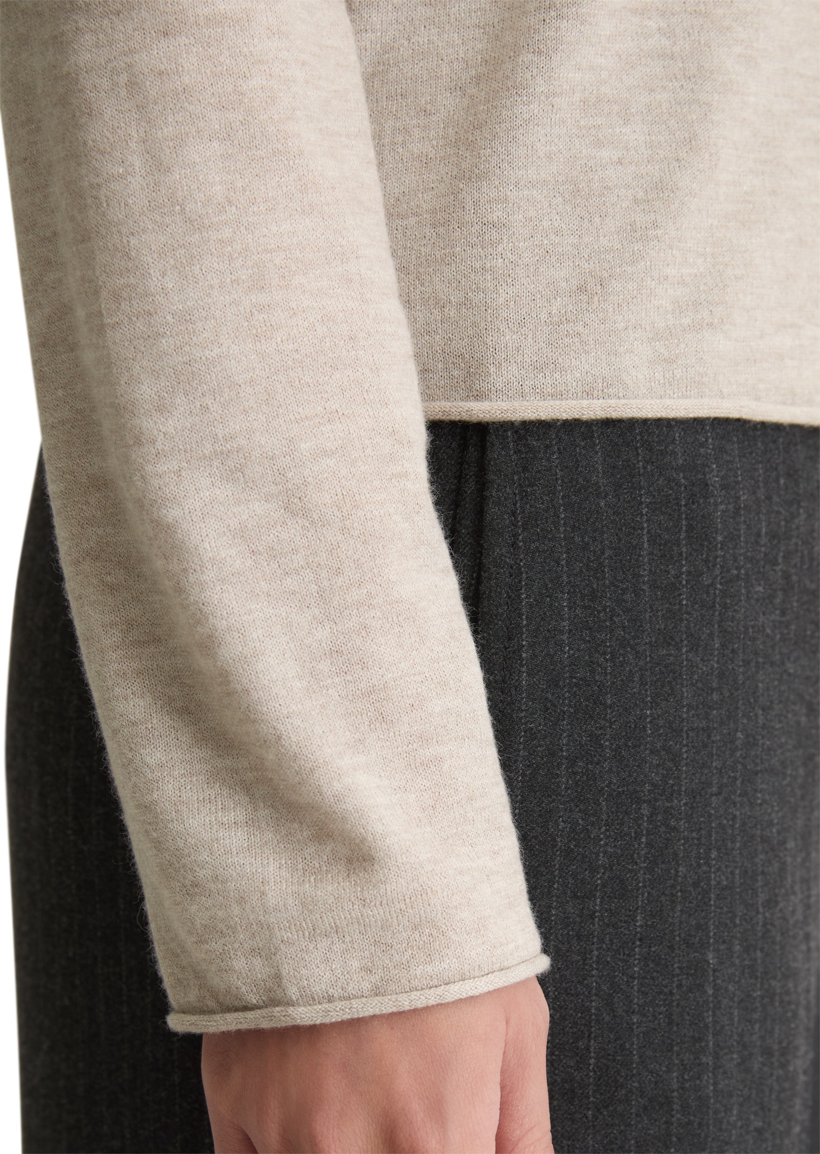 Marc O'Polo Strickpullover »aus edlem Schurwolle-Viskose-Mix«