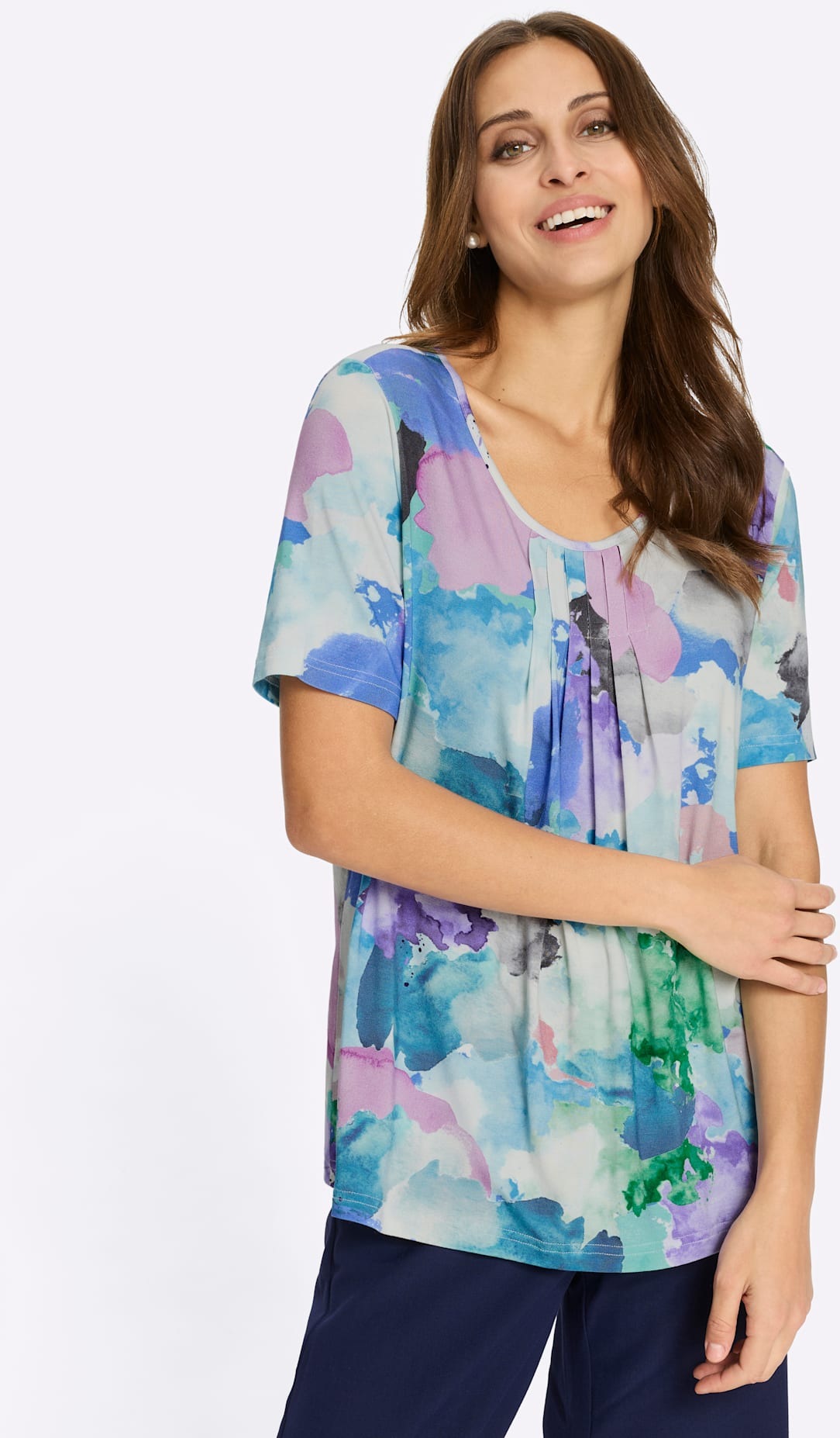 Lady Rundhalsshirt "Rundhals-Shirt" 1 tlg. tlg. günstig online kaufen