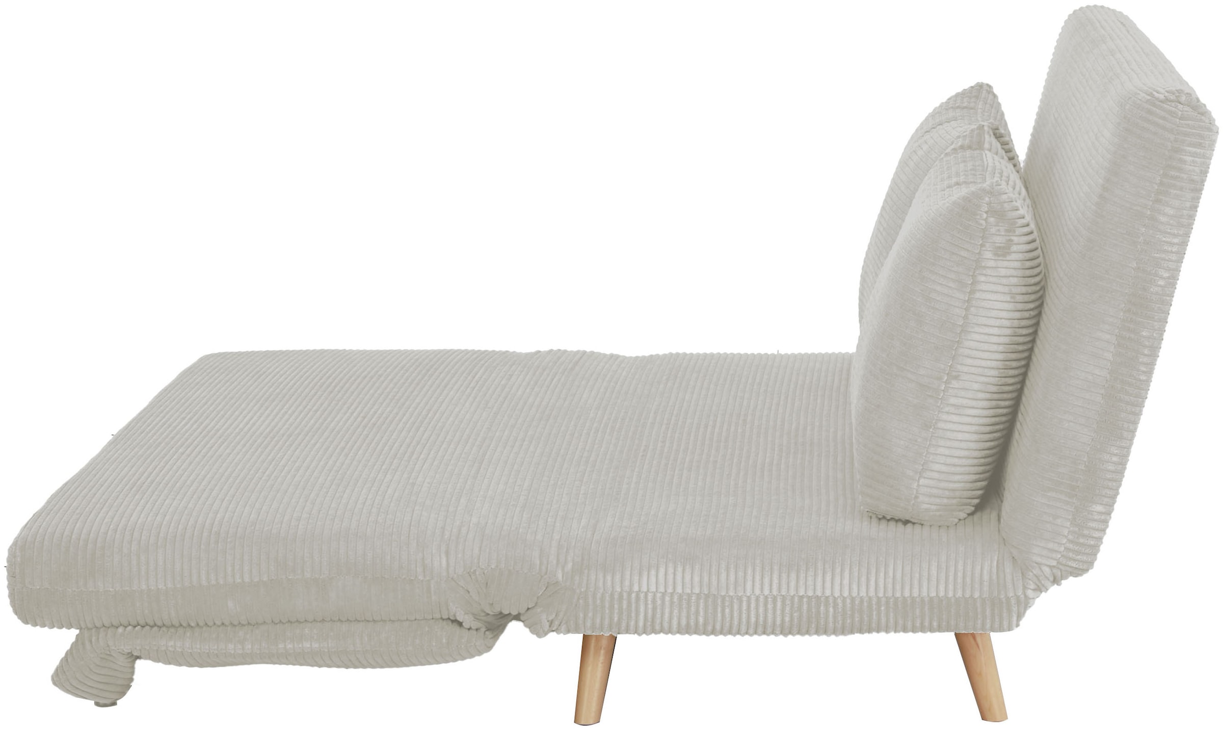 Home affaire Schlafsofa »AINSLEY 140 cm -2-Sitzer, verstellbare Rückenlehne« wandelbar zum Gästebett, Relaxsofa, Webstoff u. Cord-Bezug