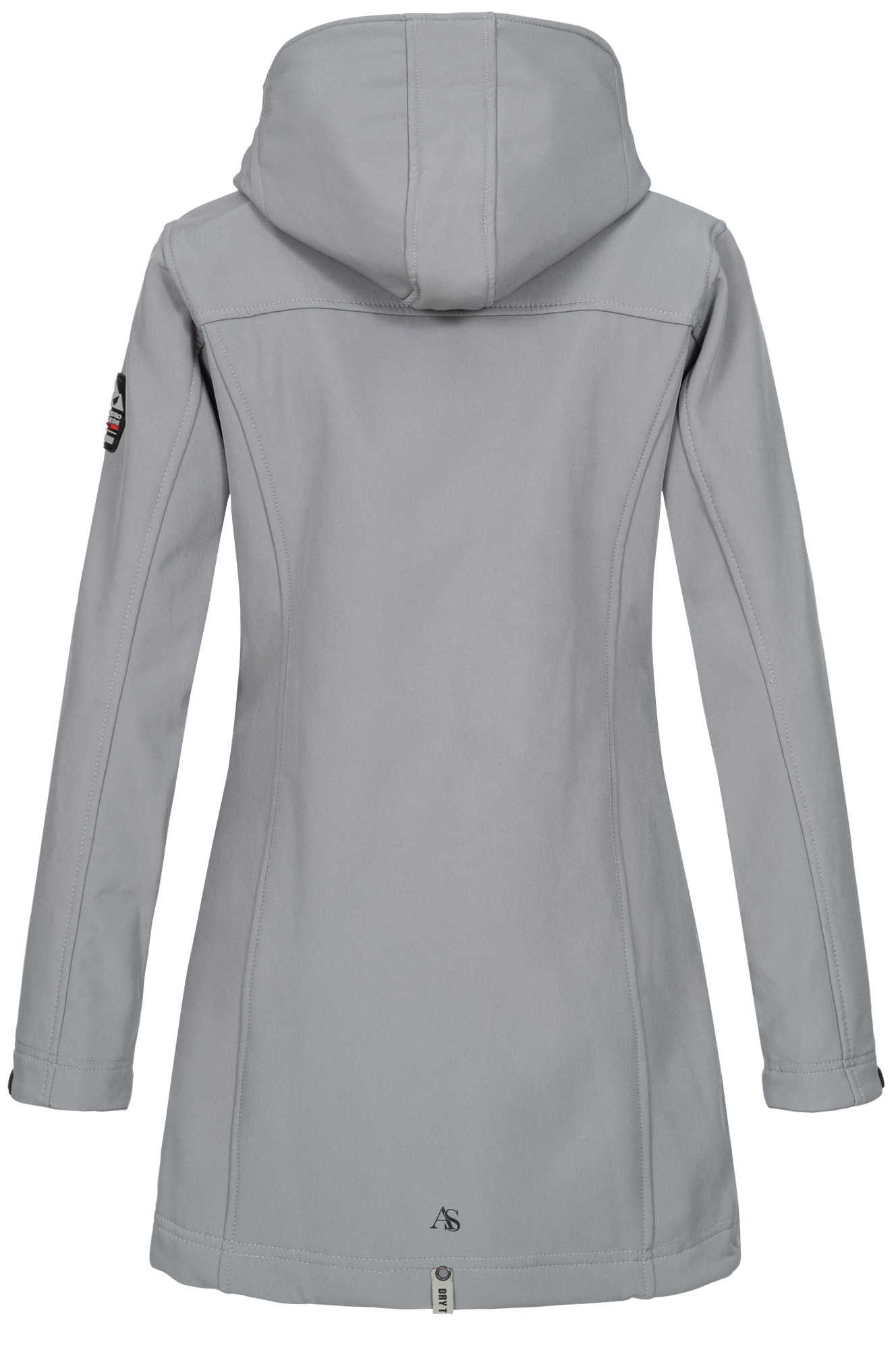 Alessandro Salvarini Softshelljacke »Alessia«, lang mit abnehmbarer Kapuze