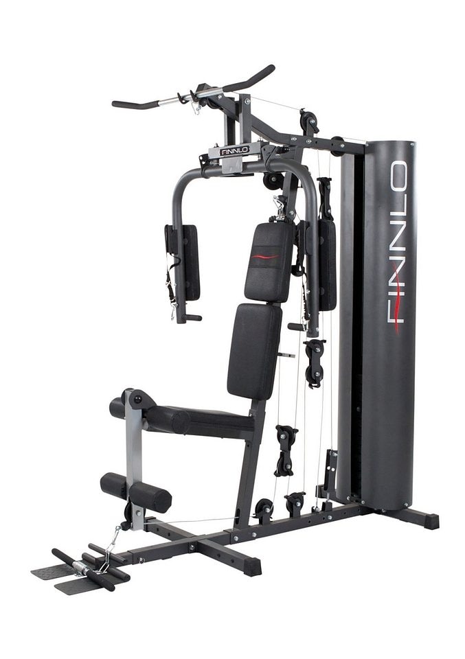 Finnlo by Hammer Kraftstation »Autark 600«, 16 Gewichtsblöcke, (Butterflystange, Latzug, Ruderfunktion und mehr), multifunktionale Fitnessstation, max. Trainingsgewicht 80 kg