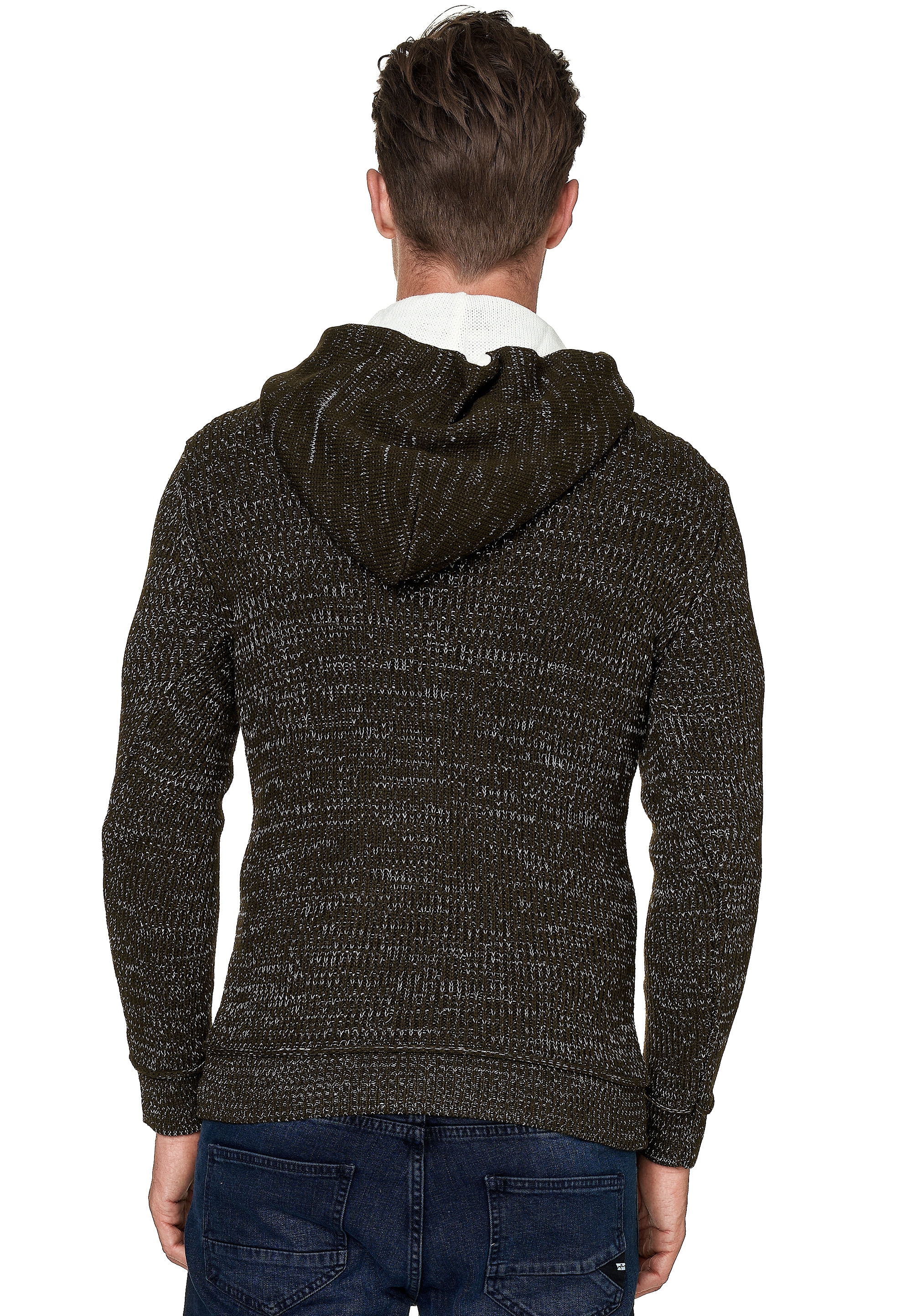Rusty Neal Kapuzensweatshirt, mit stylischem Ausschnitt