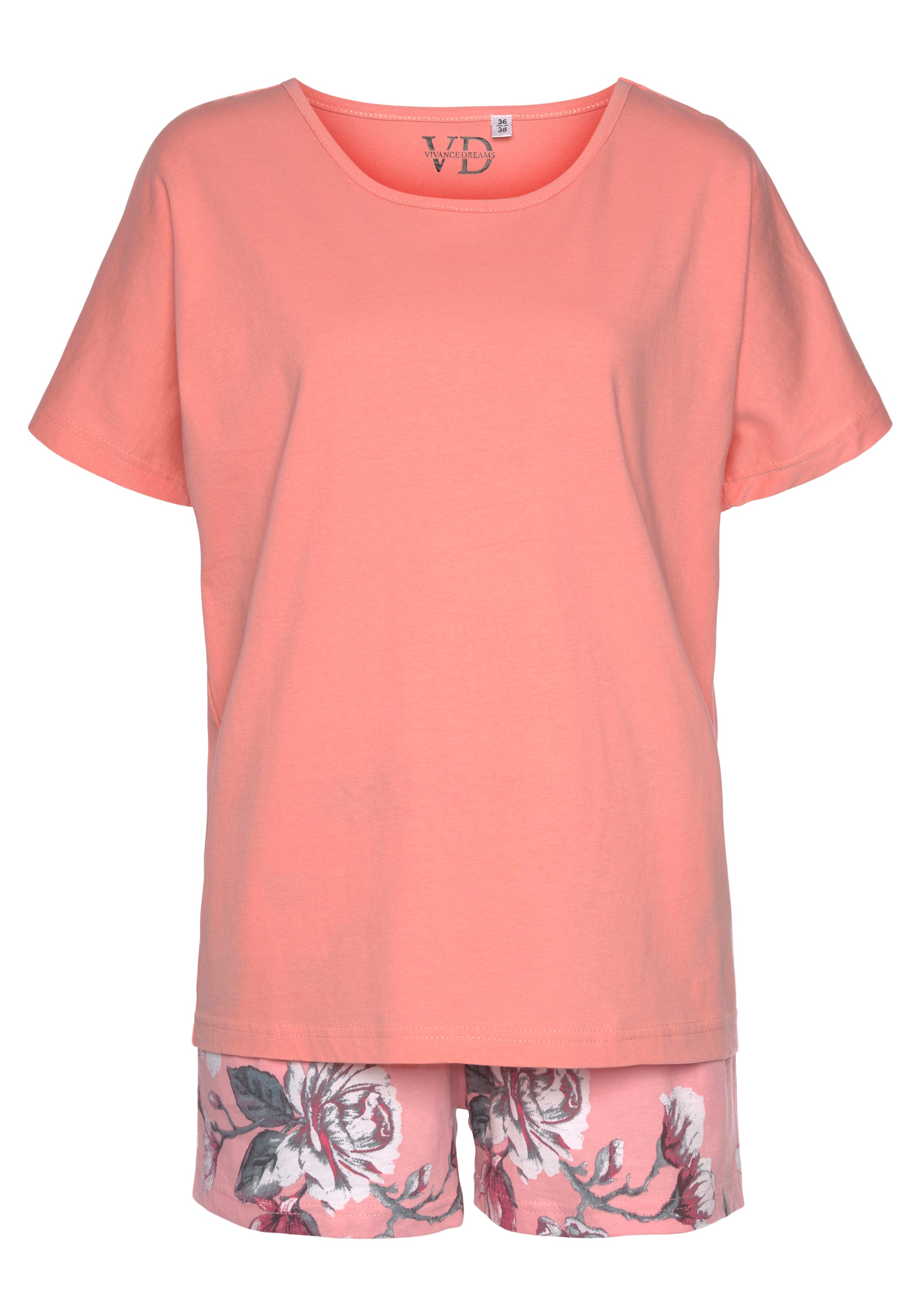 Vivance Dreams Shorty 2 tlg. mit Blumendruck günstig online kaufen