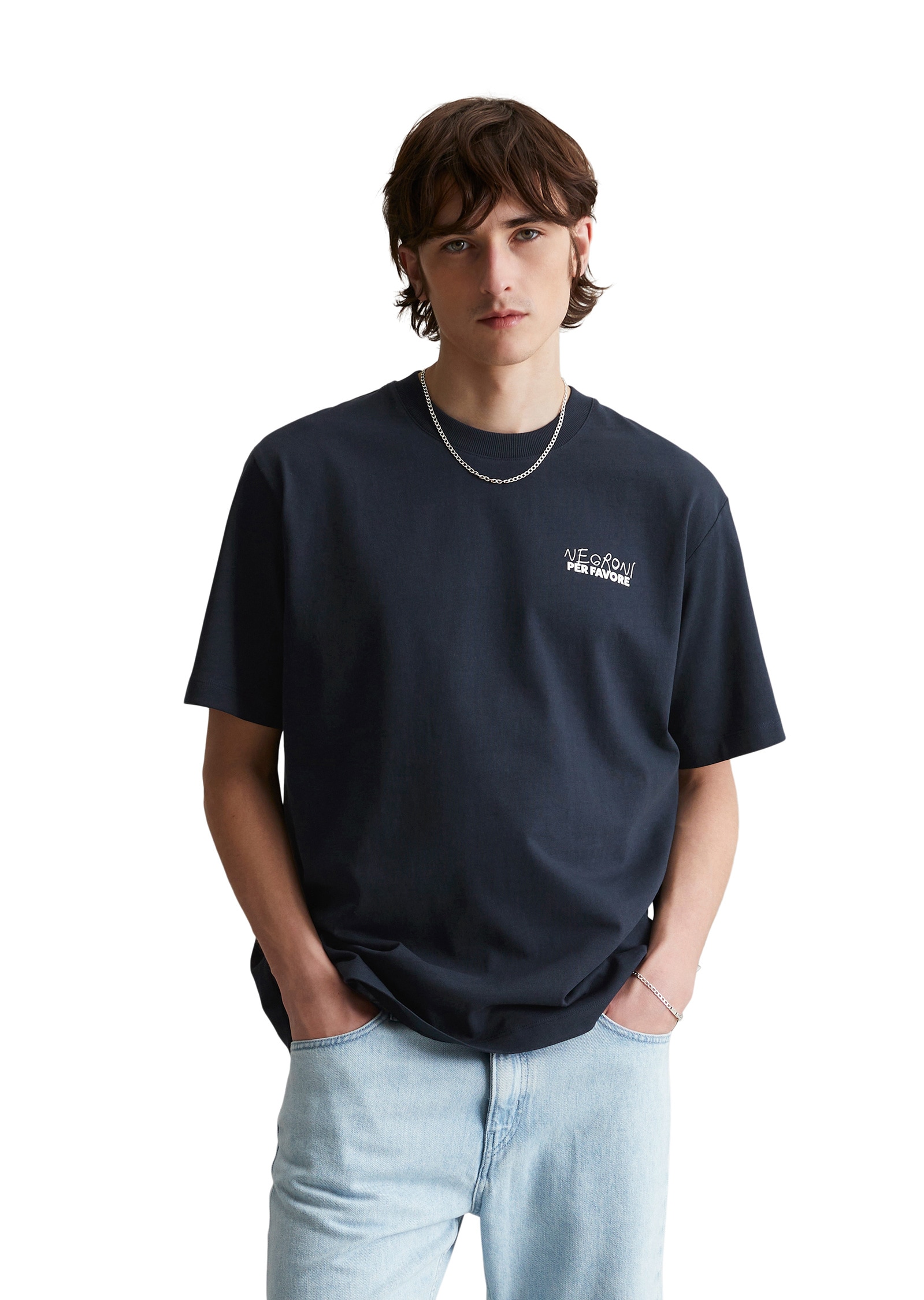 Marc OPolo DENIM T-Shirt "mit Print auf Vorder- und Rückseite" günstig online kaufen