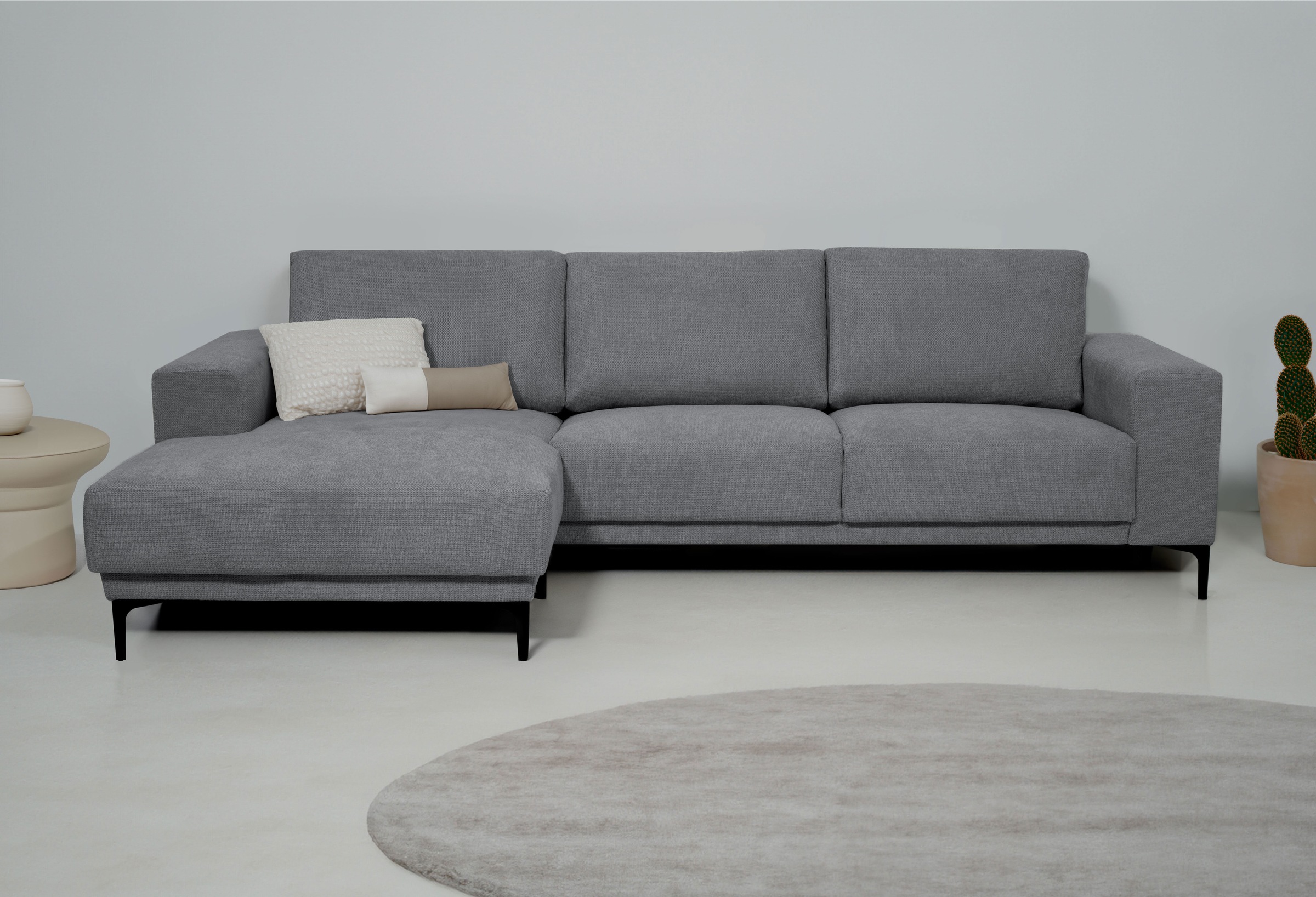 Places of Style Ecksofa "Xander, L-Form,", Breite 280 cm, Soft-Touch Chenil günstig online kaufen