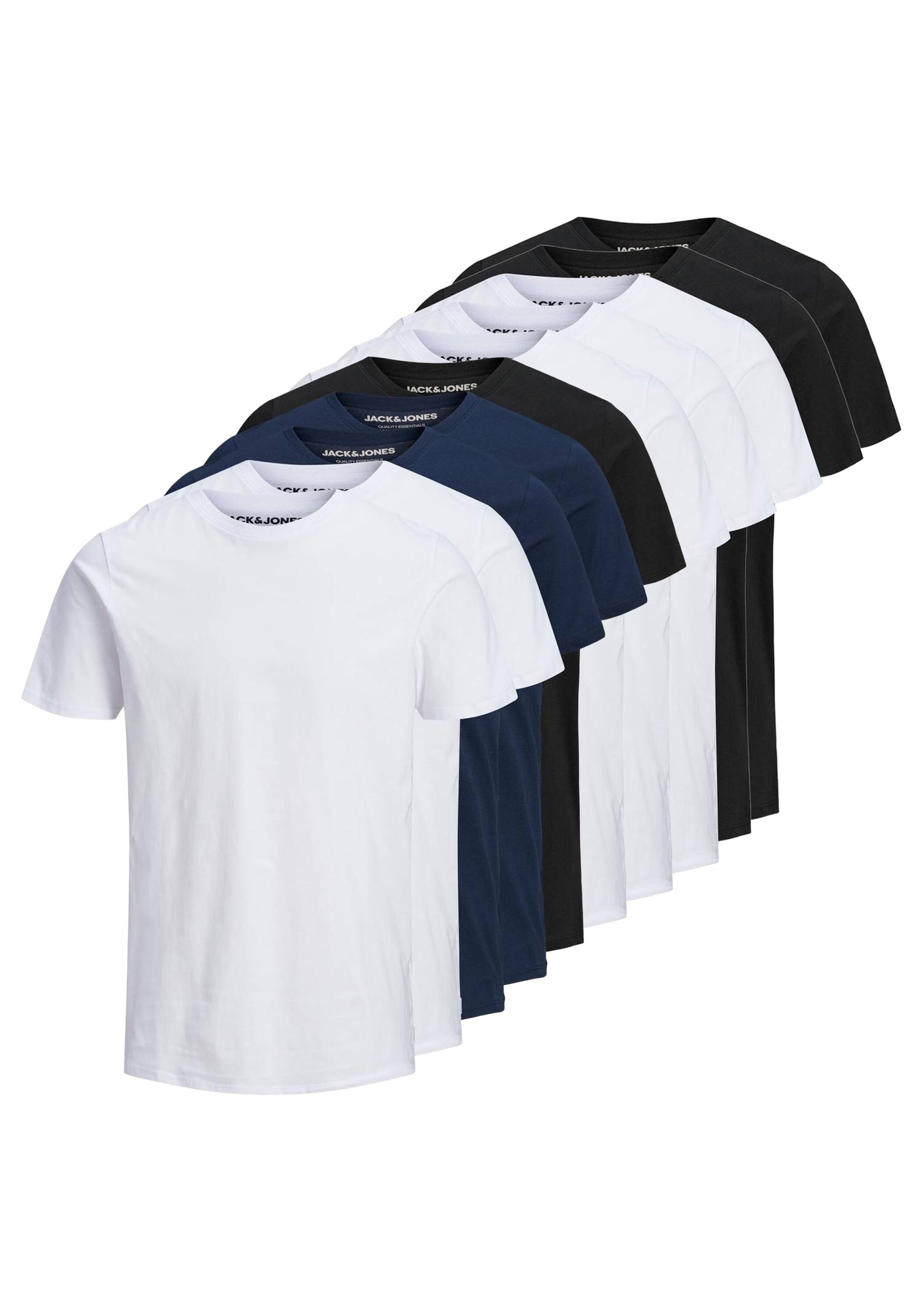 Jack & Jones T-Shirt "T-Shirt JJEORGANIC BASIC TEE O-NECK 10PK 10er Pack" 1 günstig online kaufen