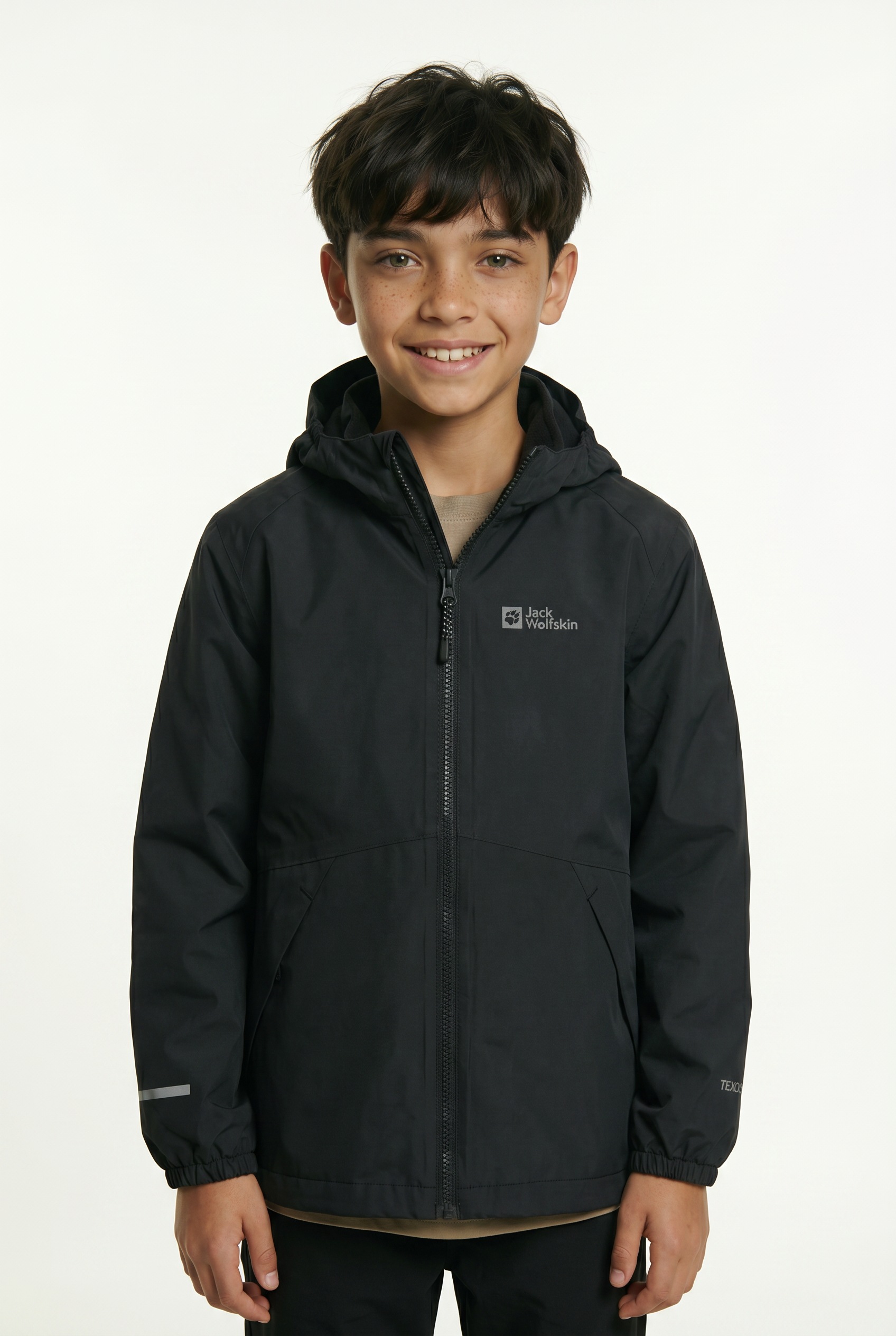 Jack Wolfskin 3-in-1-Funktionsjacke "ICELAND 3IN1 JACKET K" mit Kapuze mit Kapuze, wasserdicht, winddicht