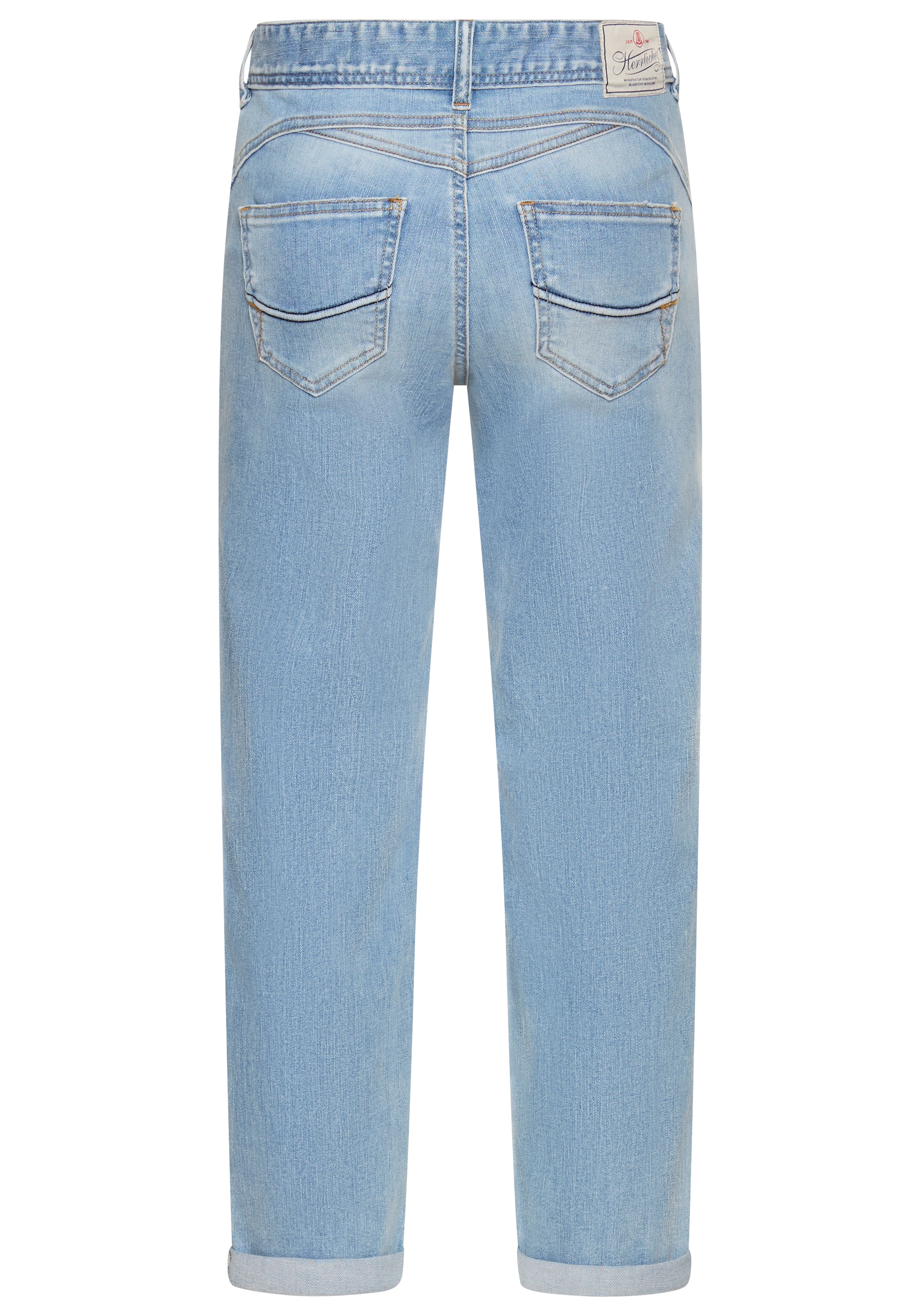 Herrlicher Tapered-fit-Jeans »Gila HI Tap Denim« mit seitlichem Keileinsatz